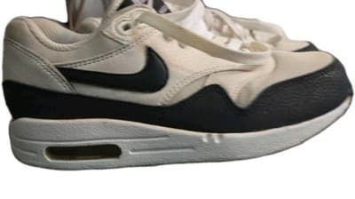 Nike Womens Air Max 1 Essential White Running Shoes Sz 6 599820-115 - Thumbnail 2