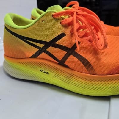ASICS METASPEED Edge Women’s sz 8 Running Shoes Shocking Orange Black 1012B258 - Thumbnail 13