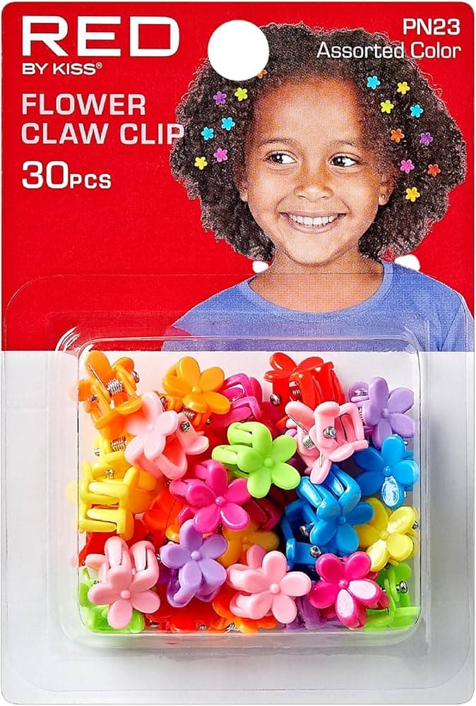 Acrylic Cutout Flower Claw Hair Clip - Universal Thread™ Red and green - Thumbnail 7