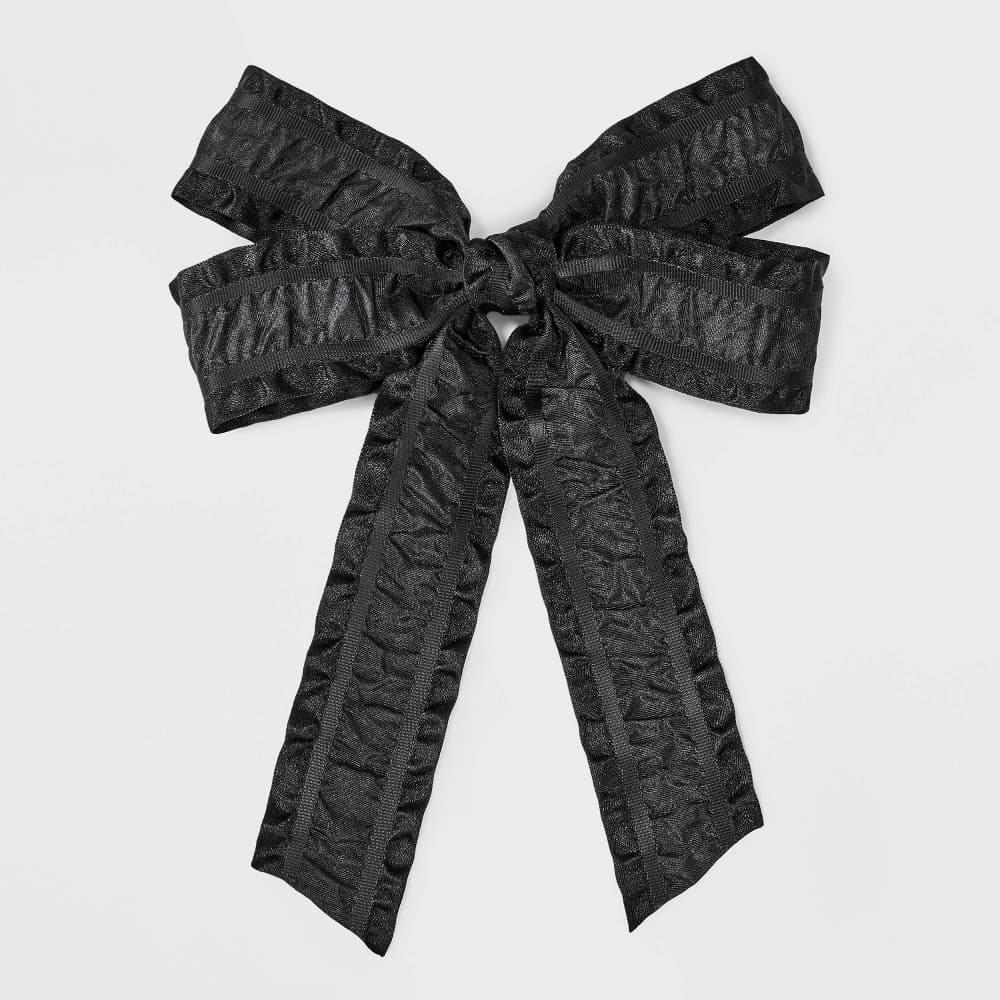 Textured Salon Hair Clip Bow - Wild Fable™ Black - Thumbnail 2