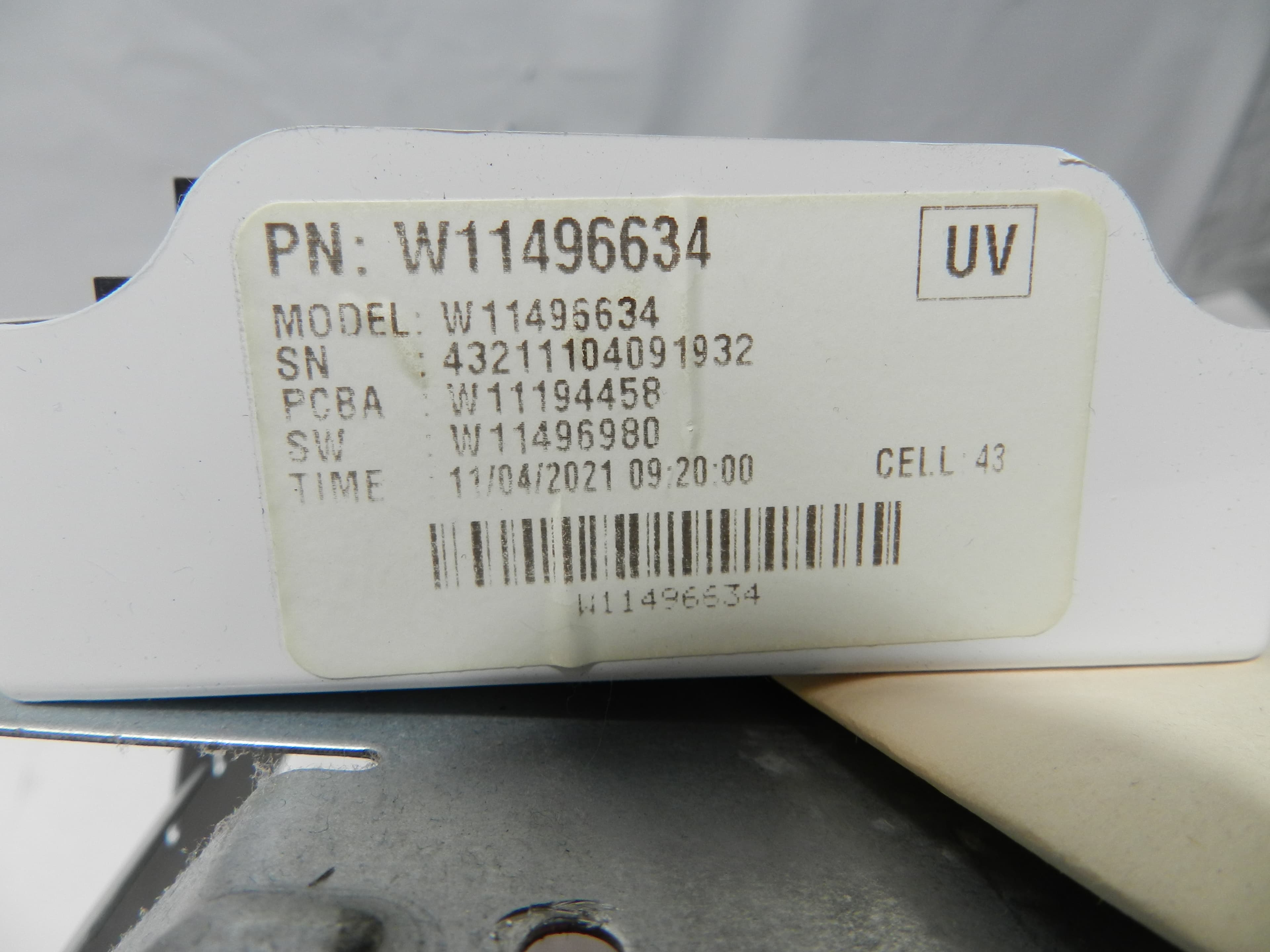 Whirlpool Maytag W11496634 Dryer Main Control Board w/ Bracket  (N96K) - Thumbnail 6