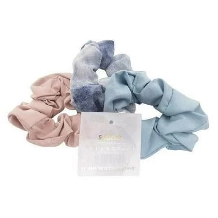 Scünci No Damage Mixed Texture Scrunchies - Peach Tones - All Hair - 5pcs - Thumbnail 7