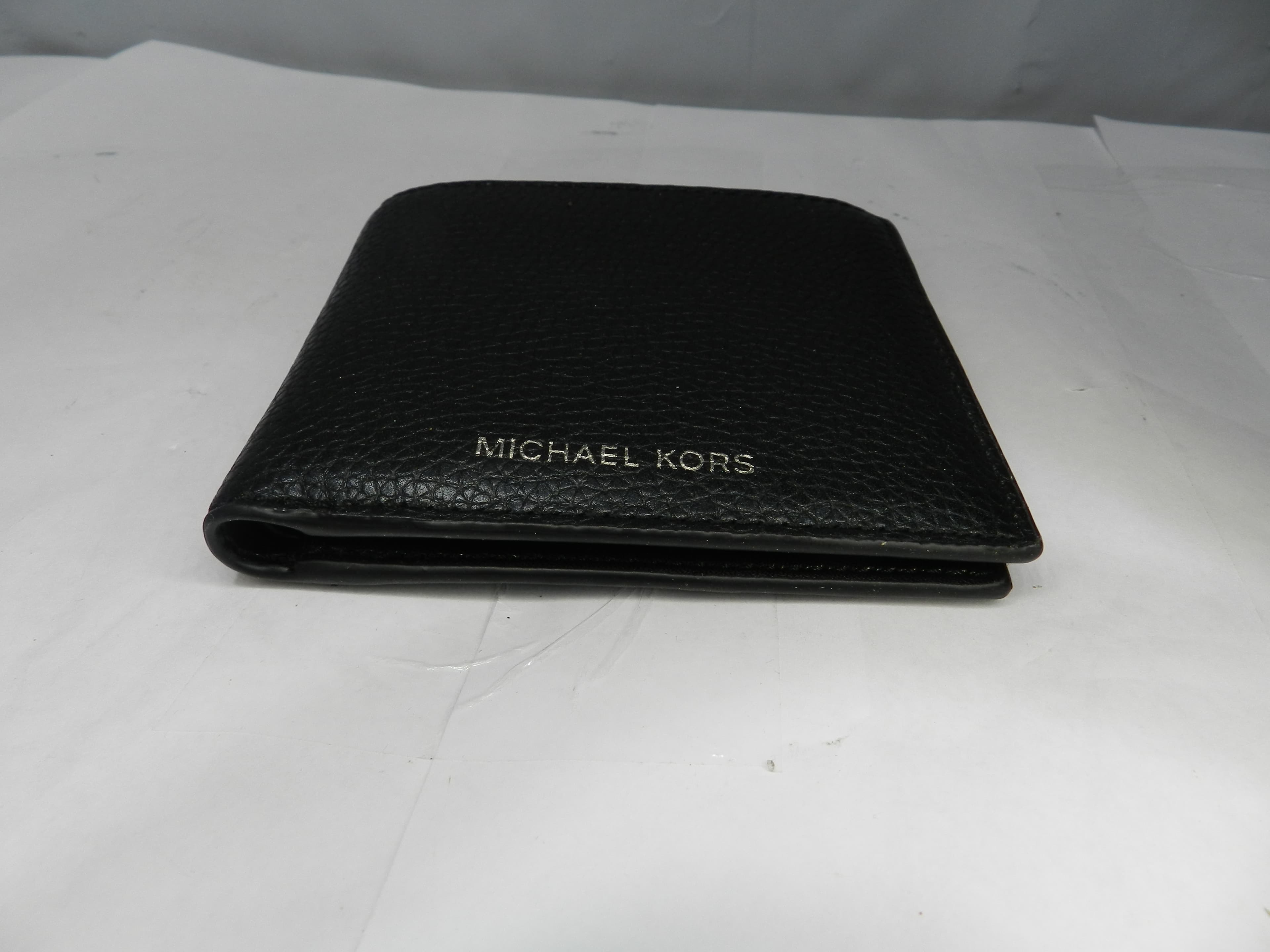 NWT Michael Kors Men's Brown Pebbled Leathered Bi-Fold Wallet  (N97K) - Thumbnail 5