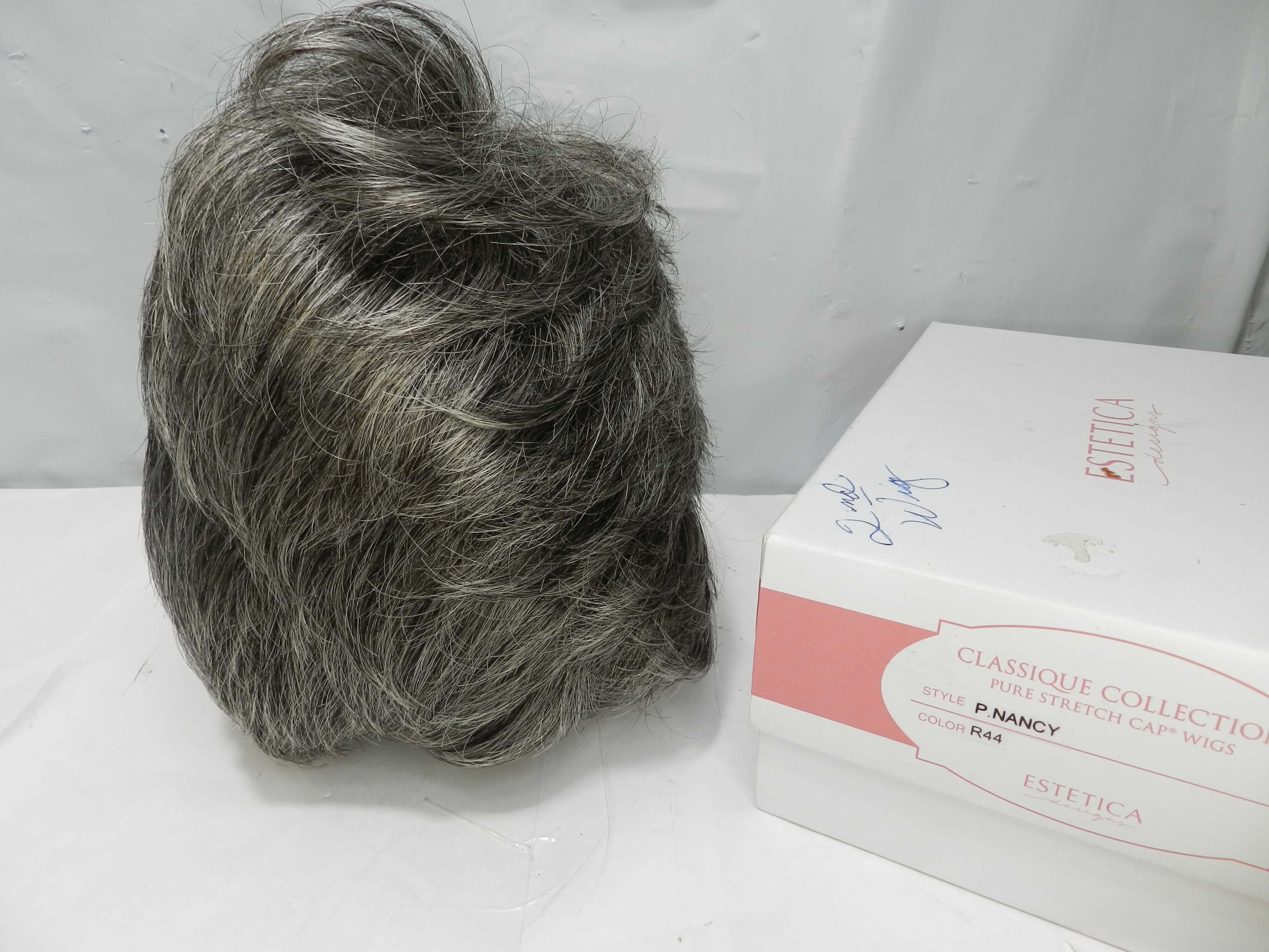 Estetica Petite Nancy Short Pixie w/Tapered Nape R44 50% Gray 50% Black Wig N98S - Thumbnail 10