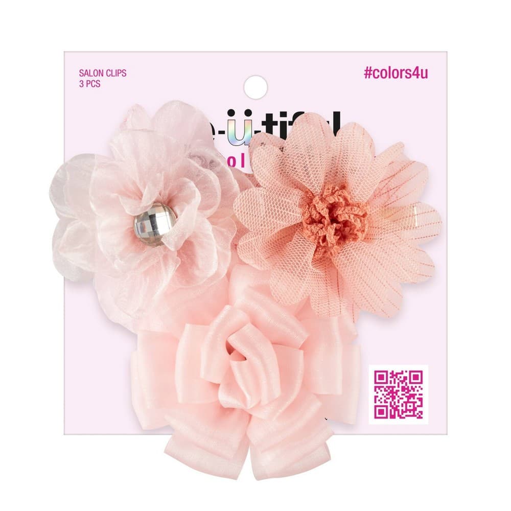 Scunci Flower Salon Hair Clips - 3ct - Thumbnail 2