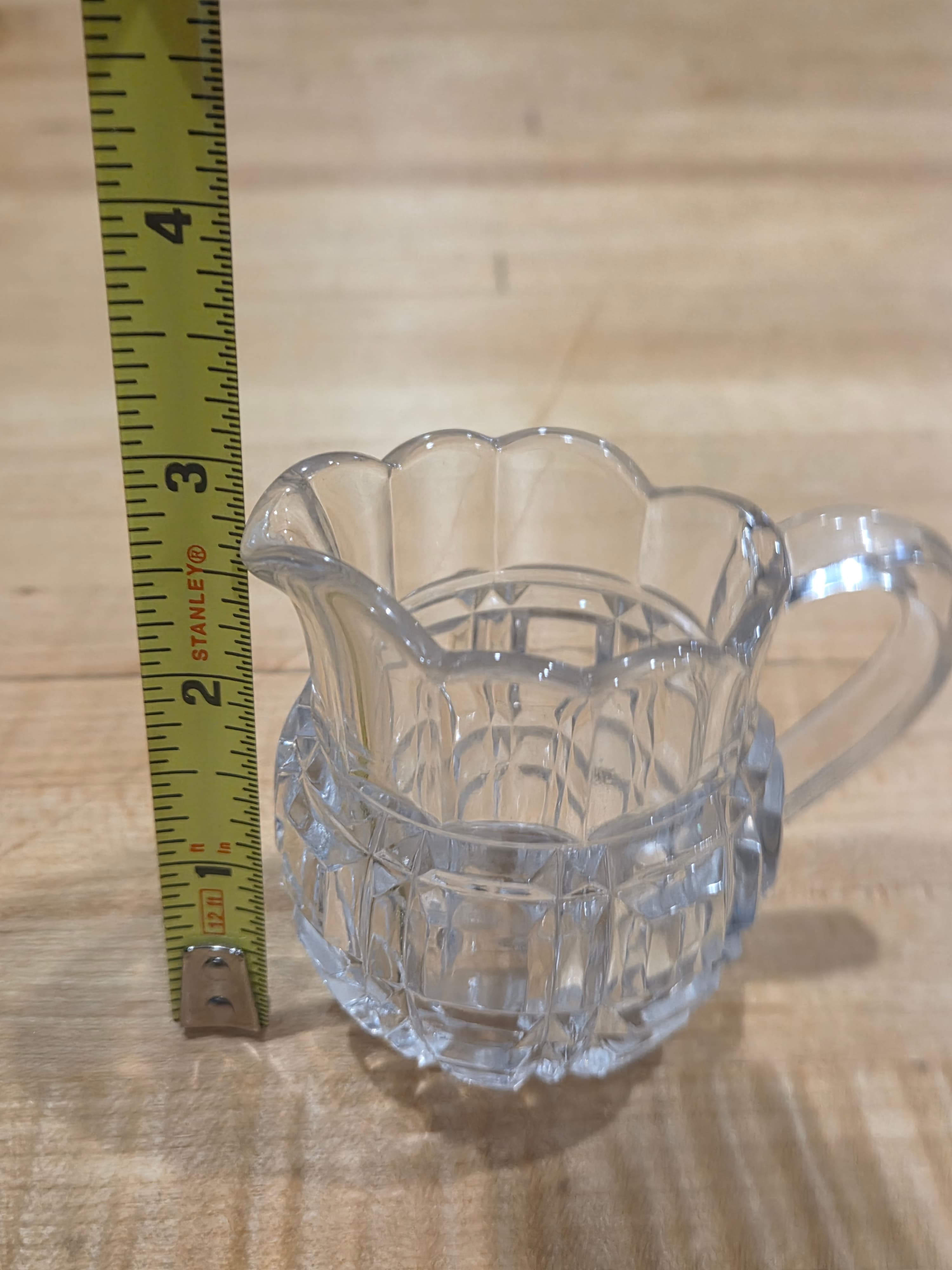 Antique EAPG Co-Operative Flint Glass Block Creamer and Sugar Bowl Set - Thumbnail 3