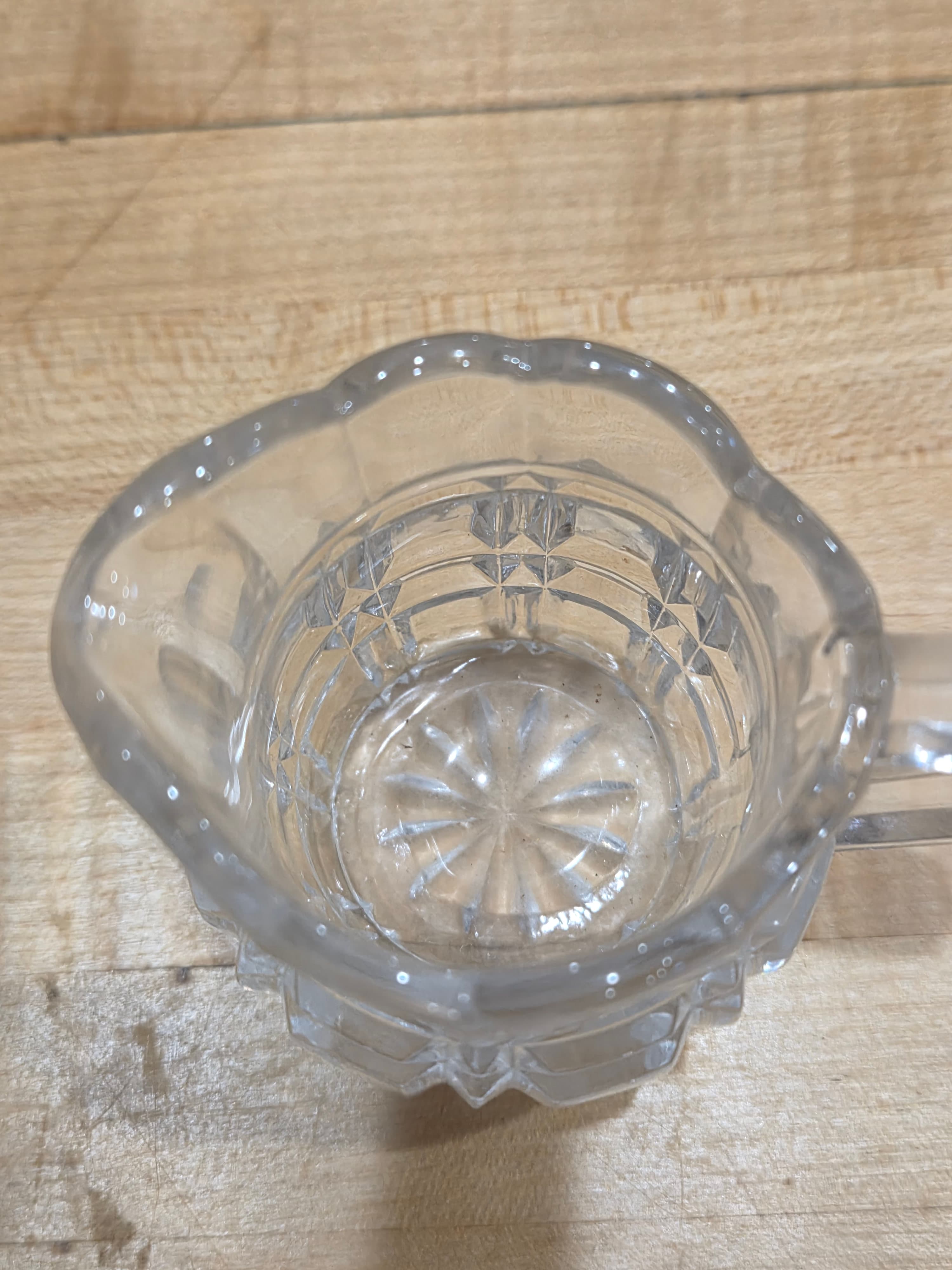 Antique EAPG Co-Operative Flint Glass Block Creamer and Sugar Bowl Set - Thumbnail 5