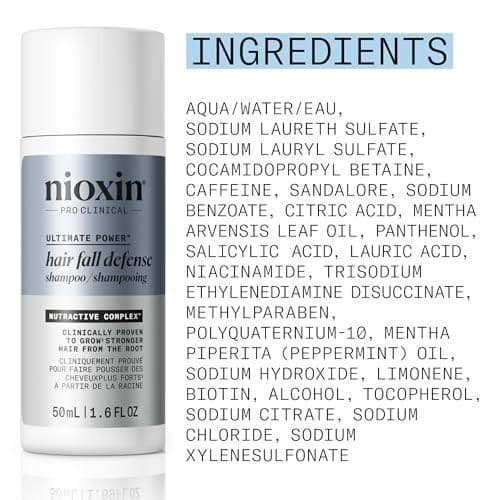 💙 NIOXIN Hair Fall Defense Ultimate Power Shampoo • Travel Size New 💙 - Thumbnail 5