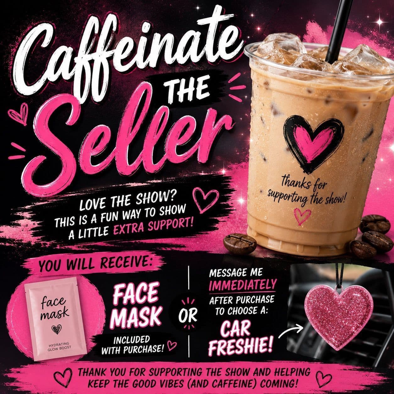 Caffeinate The Seller!🧋☕️