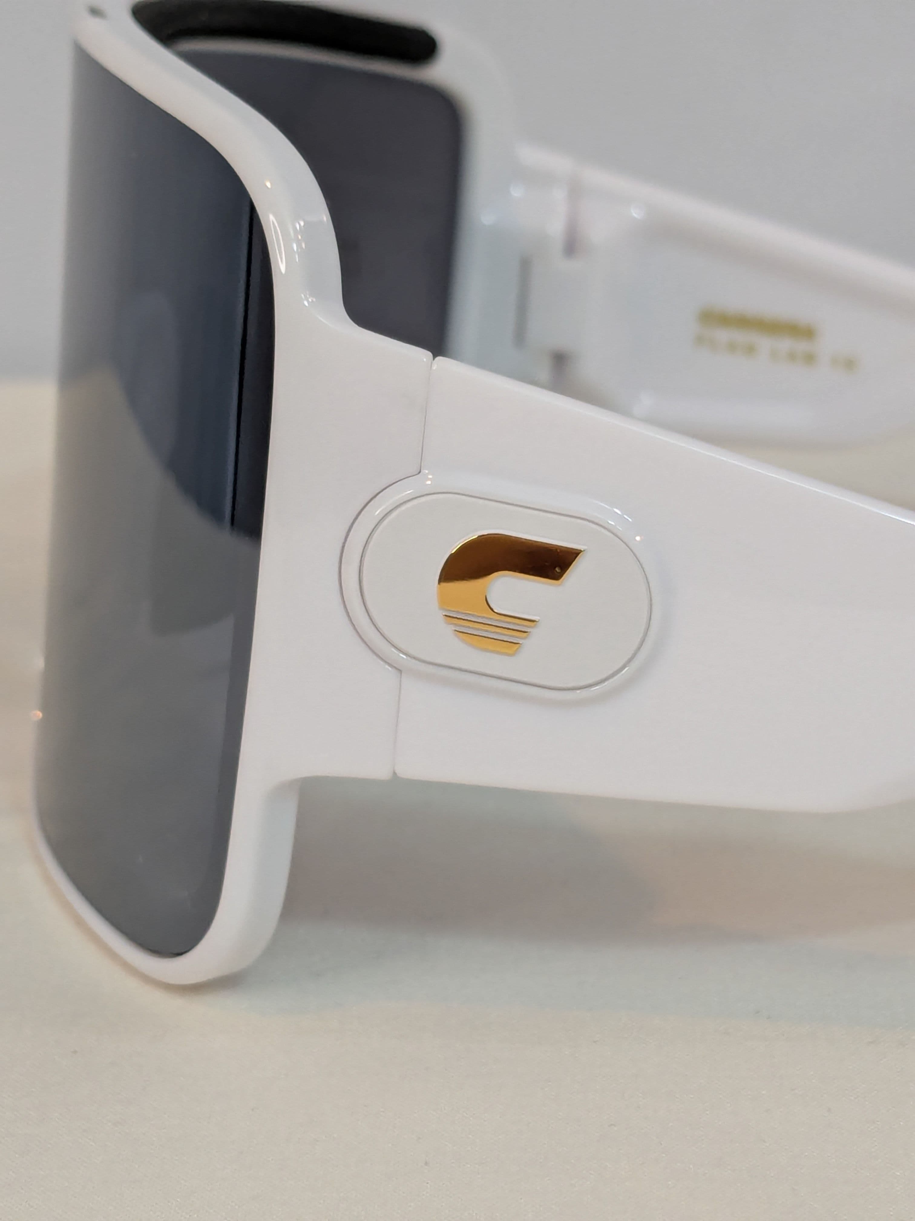 Carrera White Shield Sunglasses with Gray Gradient Lenses (Flag Lab Edition) - Thumbnail 5