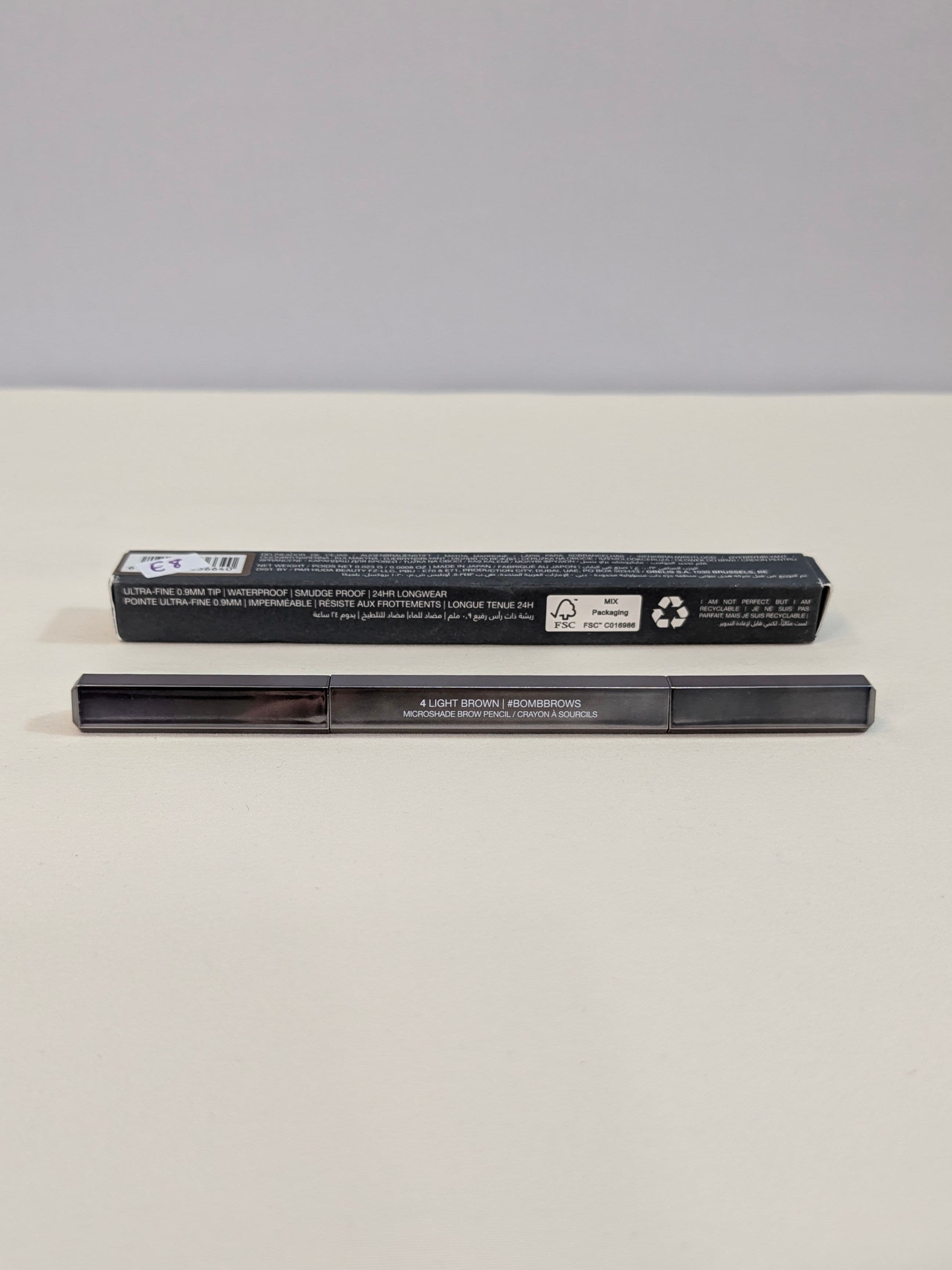 HUDA BEAUTY #BombBrows Microshade Brow Pencil — 4 Light Brown - Thumbnail 2