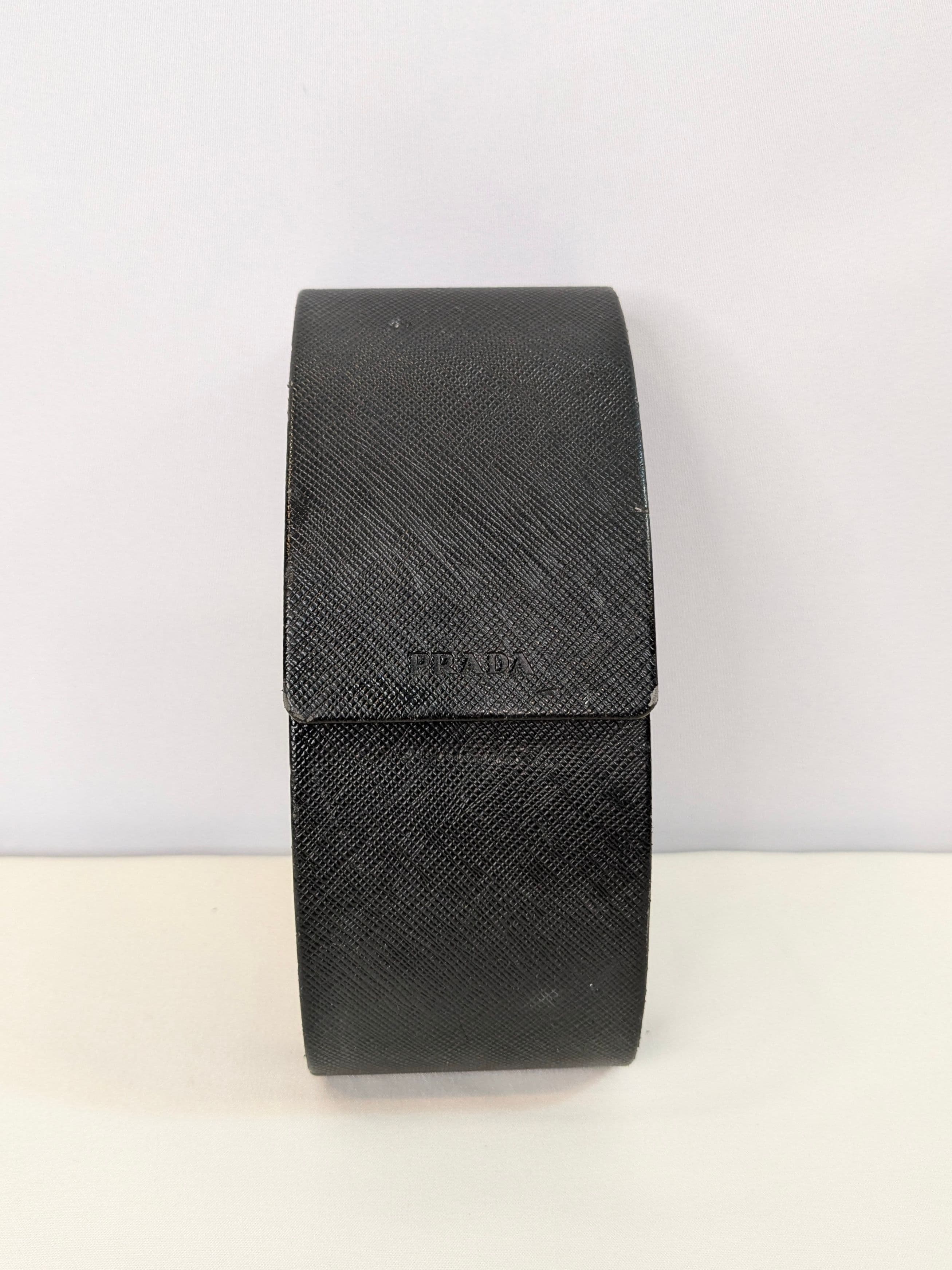 Prada Black and Ivory Marble Cat-Eye Sunglasses with Gray Gradient Lenses - Thumbnail 8