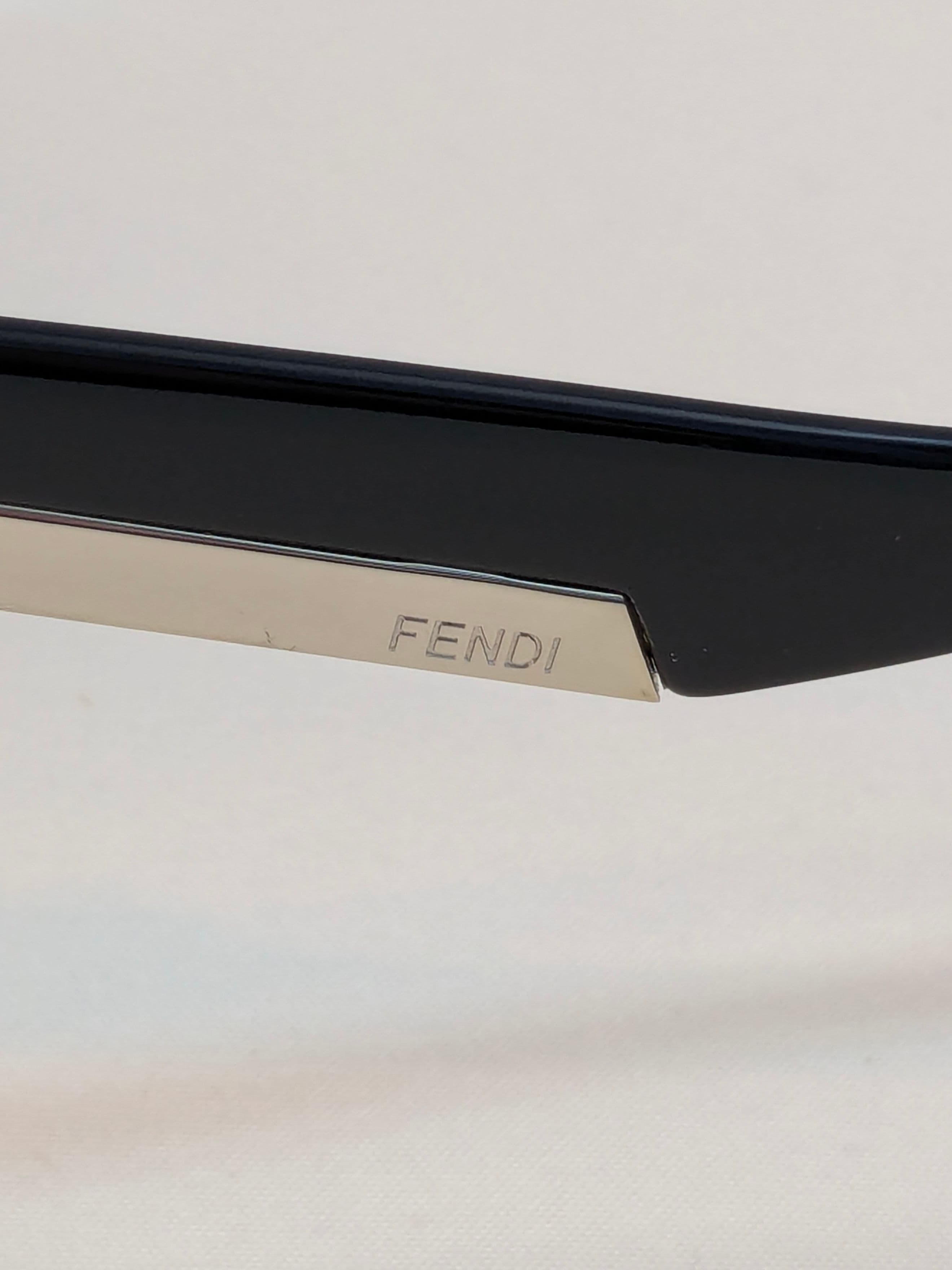 Fendi Black Cat-Eye Butterfly Sunglasses with Gray Gradient Lenses - Thumbnail 4