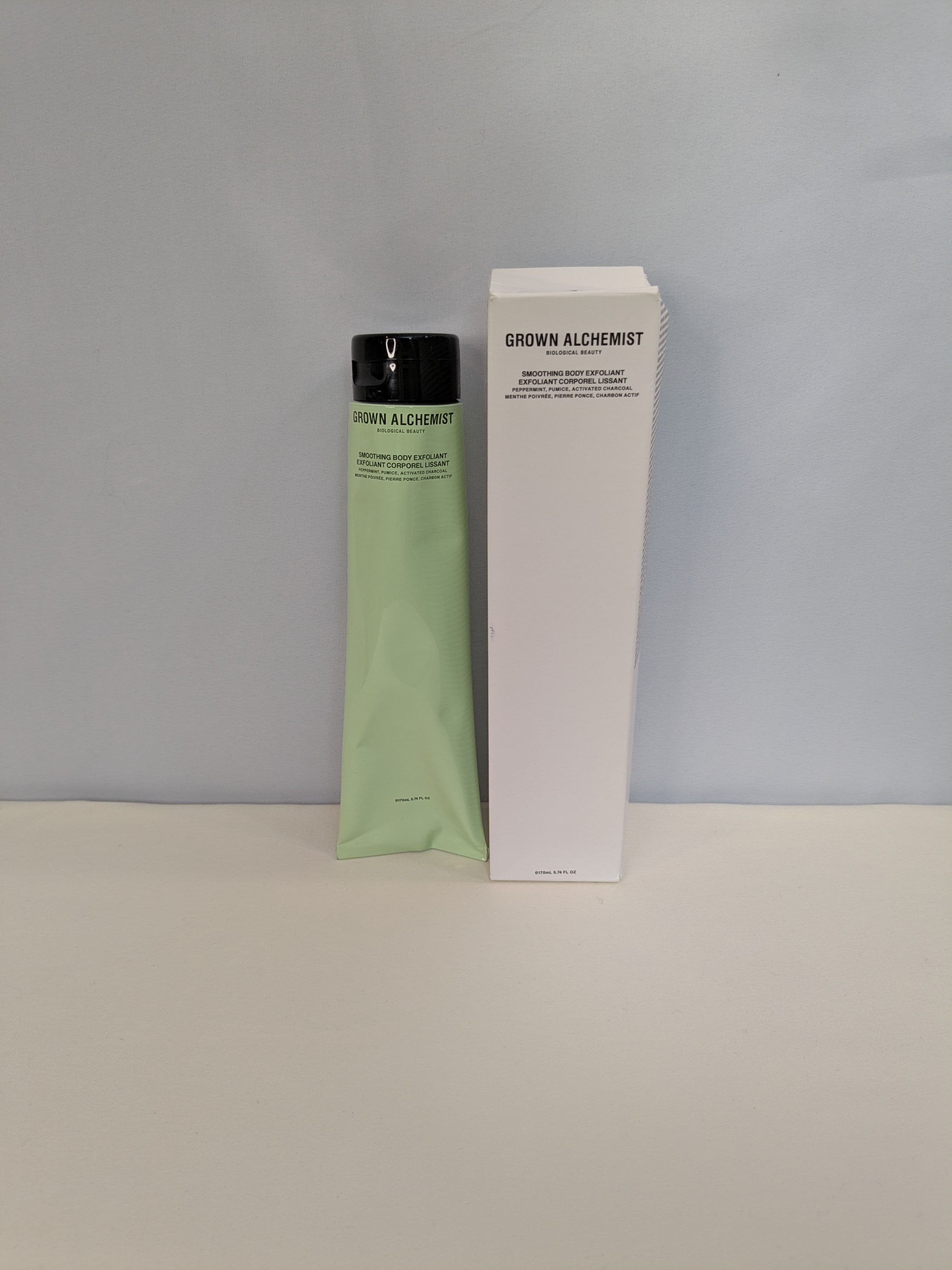 Grown Alchemist Smoothing Body Exfoliant with Peppermint, Pumice & Activated Charcoal
