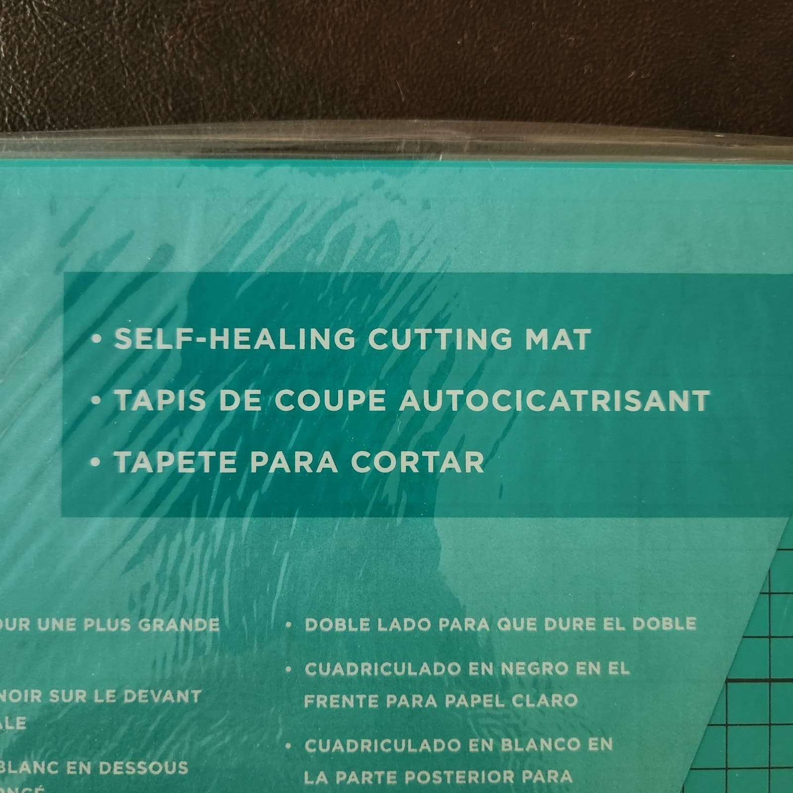 12x12 Teal Double-Sided Self-Healing Cutting Mat - American Crafts Cutup - Thumbnail 4