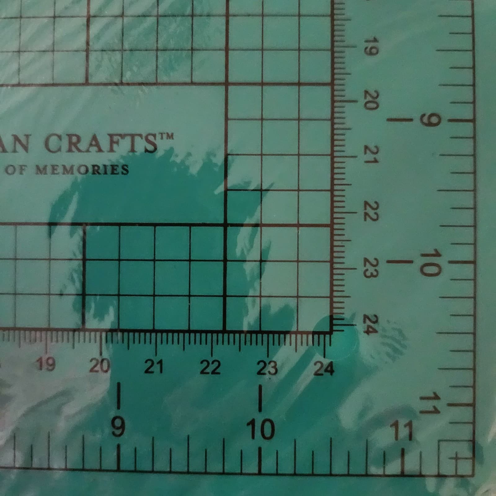 12x12 Teal Double-Sided Self-Healing Cutting Mat - American Crafts Cutup - Thumbnail 8