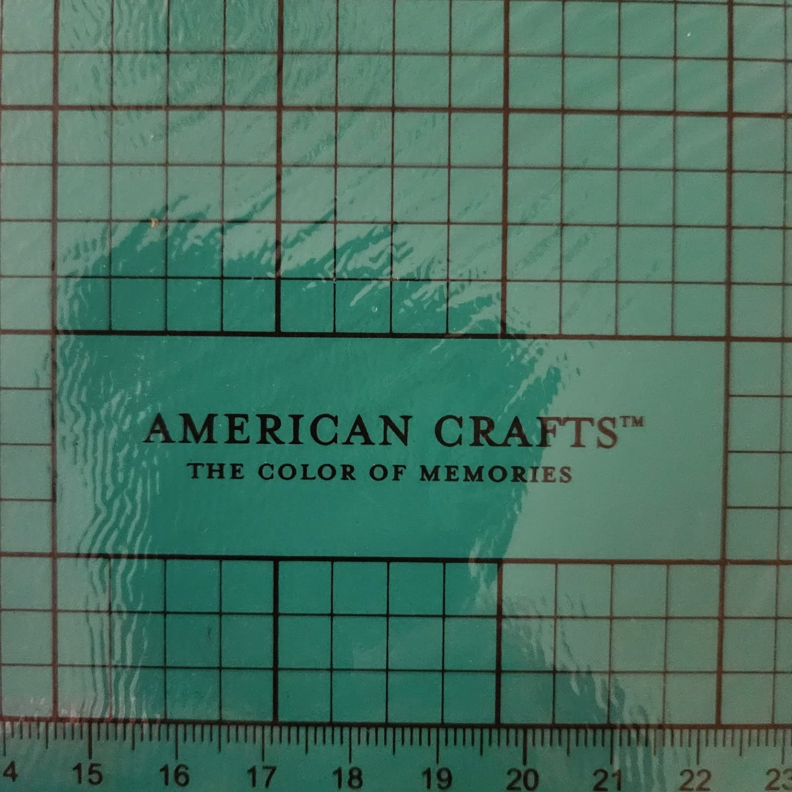 12x12 Teal Double-Sided Self-Healing Cutting Mat - American Crafts Cutup - Thumbnail 7