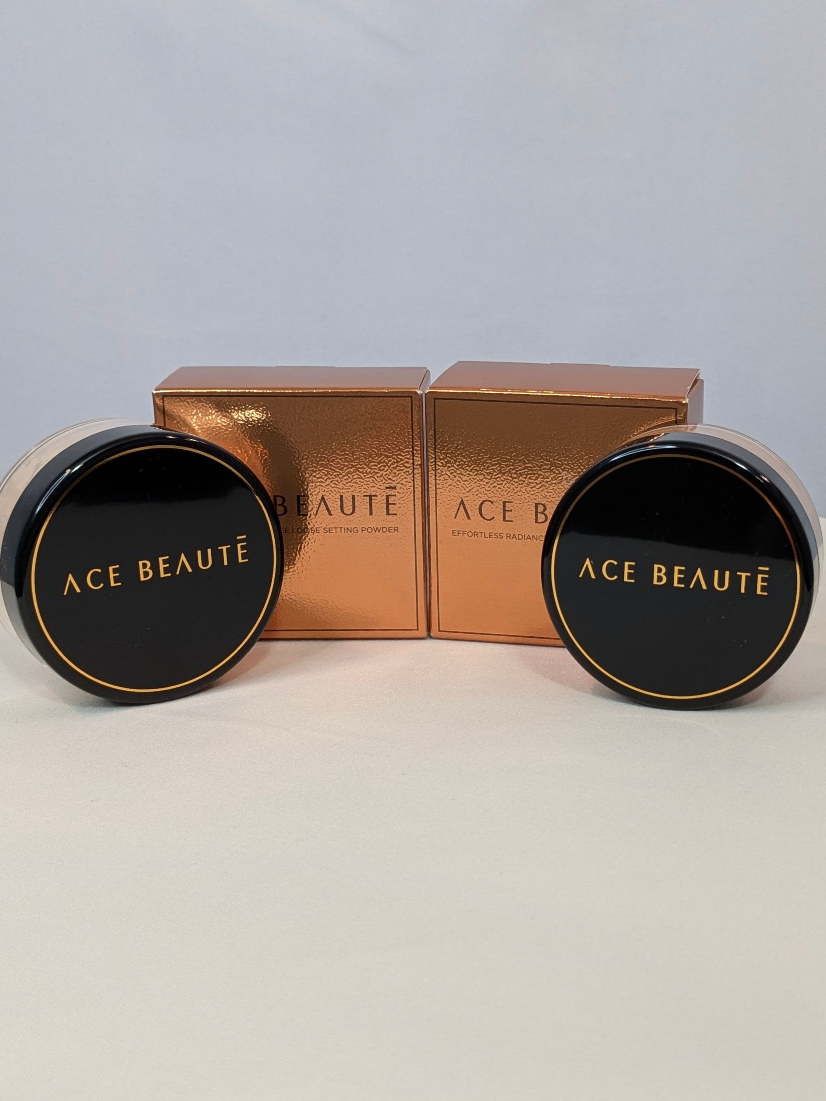 Choice: Ace Beauté Effortless Radiance Loose Setting Powder in Medium or Deep