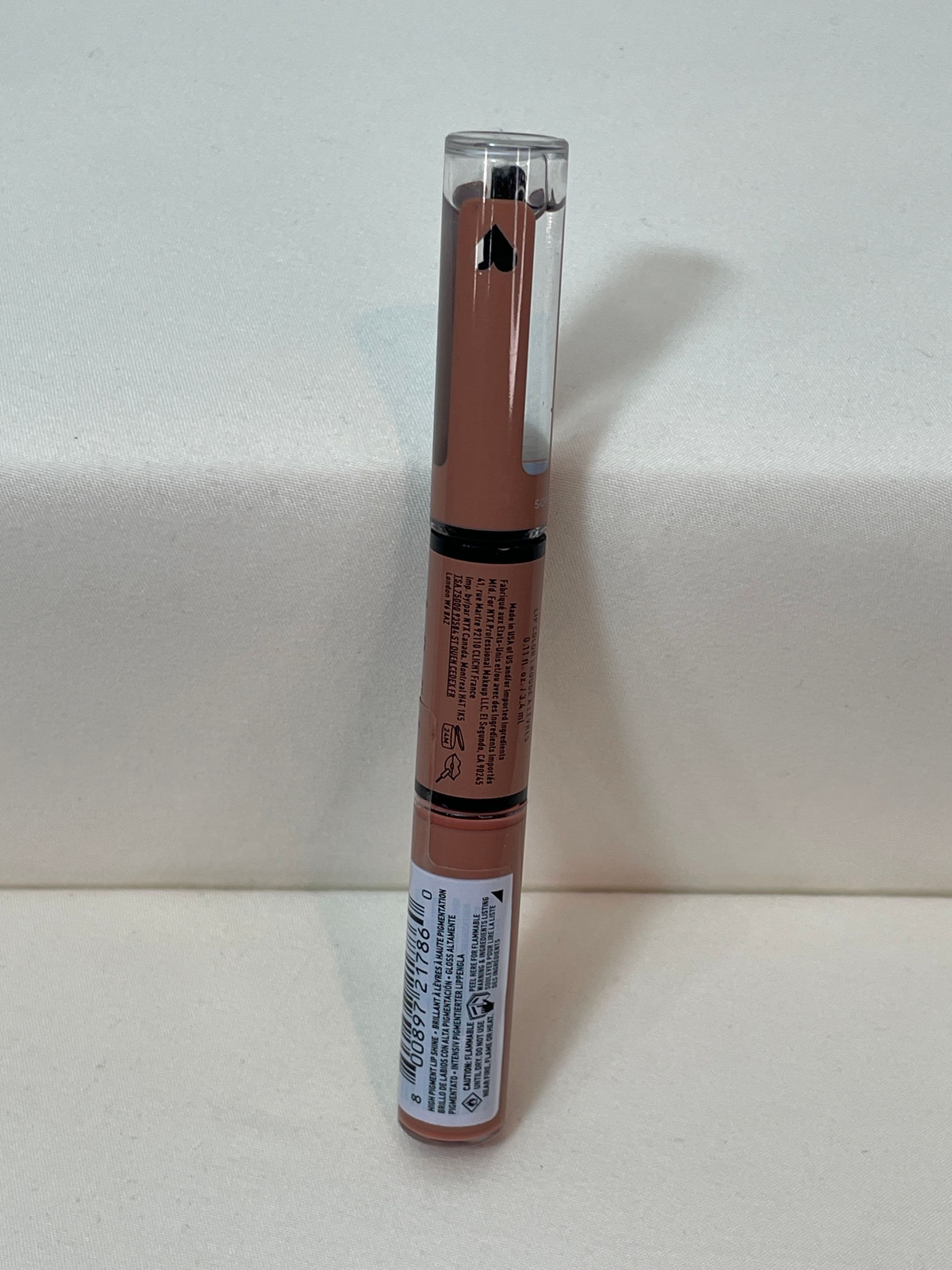 NYX Professional Makeup Shine Loud High Shine Lip Color Gloss - “Daring Damsel” (Warm Mocha) - Thumbnail 4