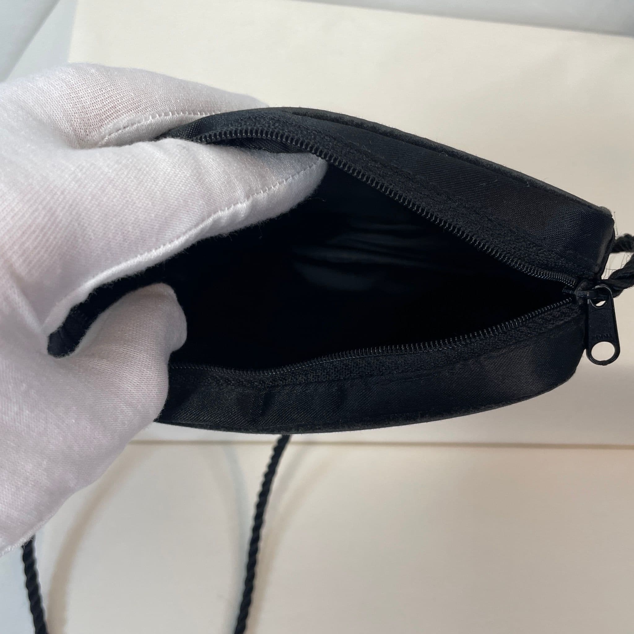 Givenchy Black Nylon Crossbody Bag with Gold Logo Plaque - Thumbnail 6