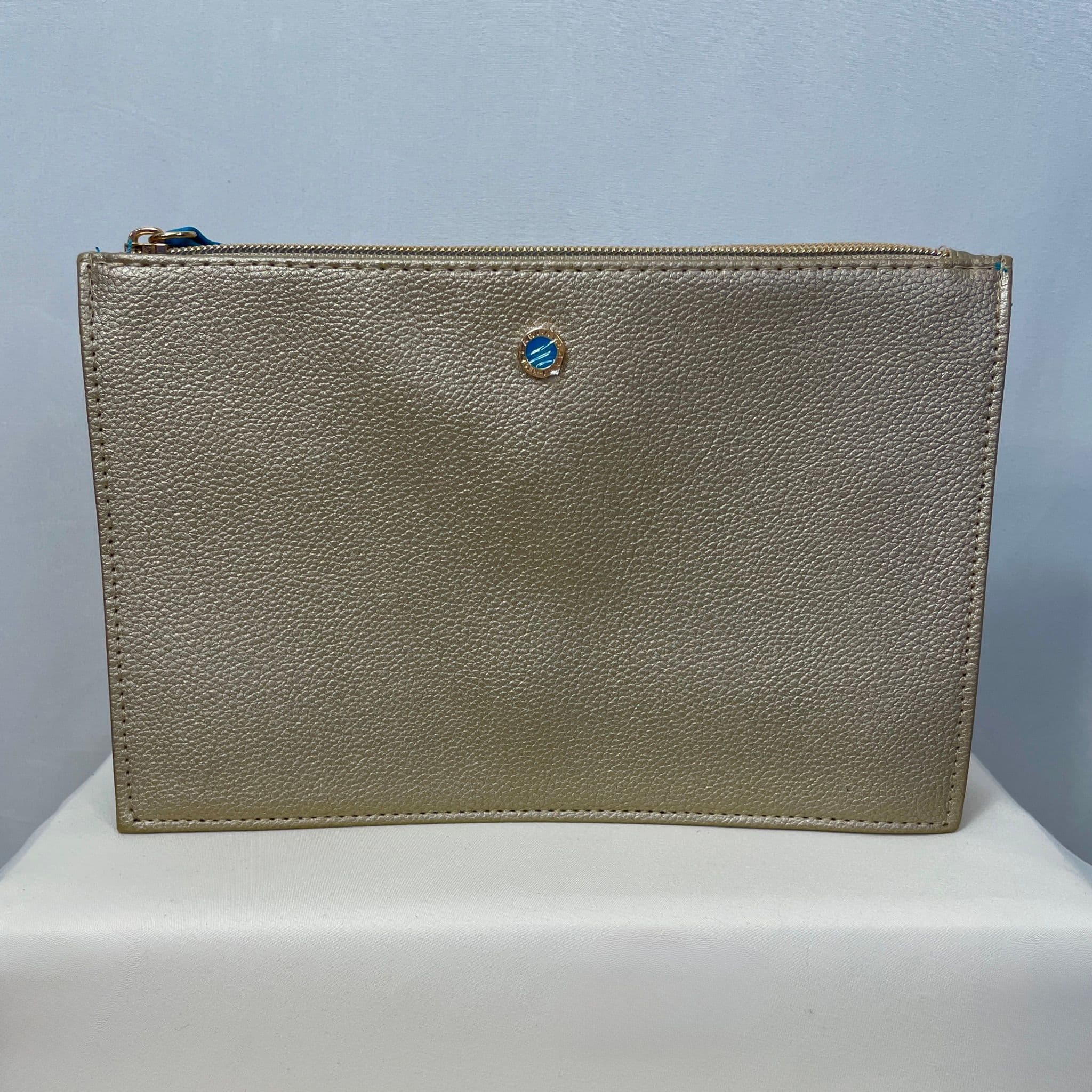 Bvlgari Luxury Gold Parfum & Cosmetics Zipper Clutch Pouch
