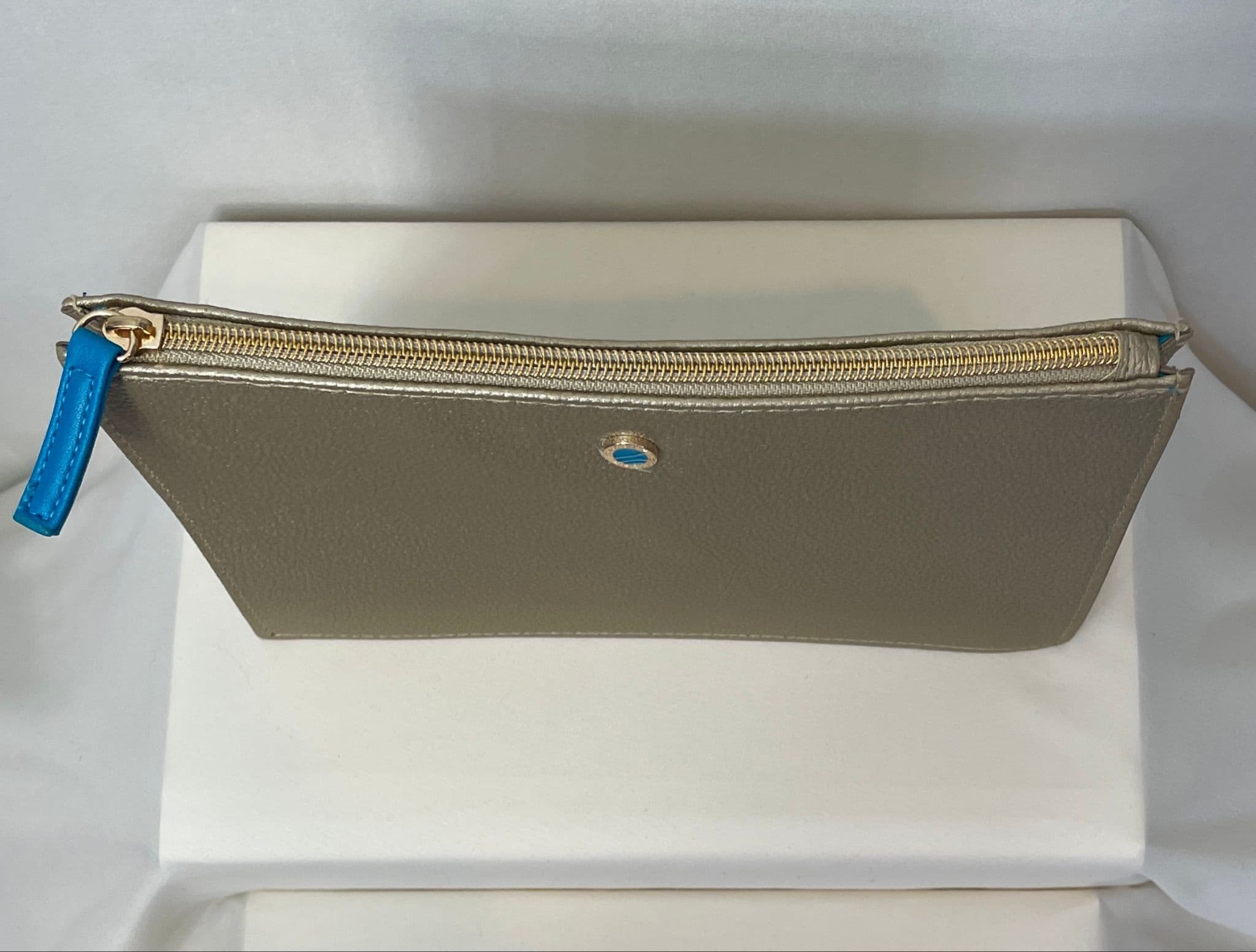 Bvlgari Luxury Gold Parfum & Cosmetics Zipper Clutch Pouch - Thumbnail 4