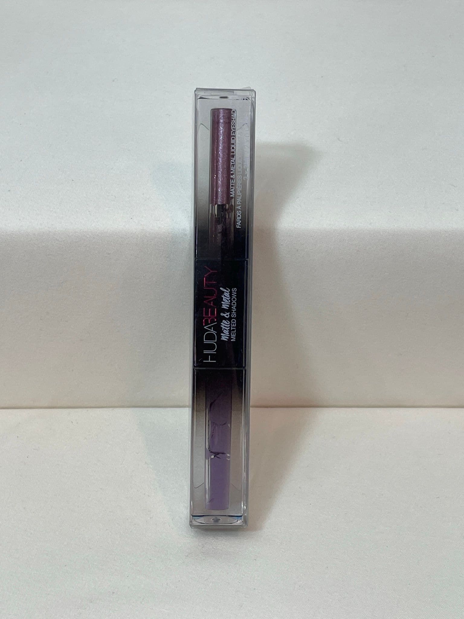 Huda Beauty Matte & Metal Melted Eyeshadow – French Lace / Diamond Drip (Dual-Ended)