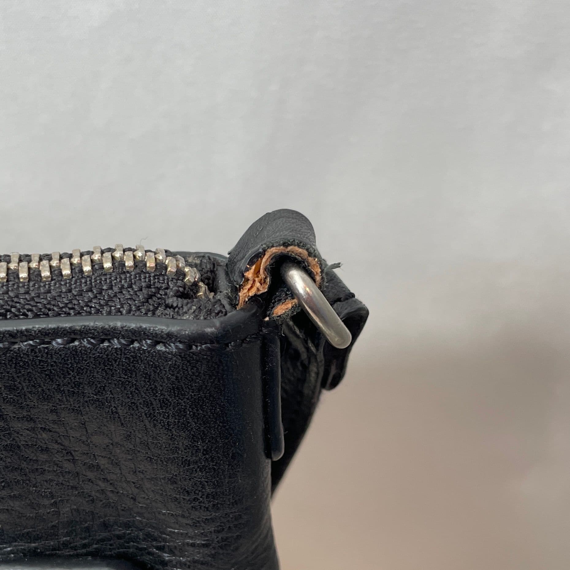 Fossil Black Leather Everyday Crossbody Bag With Silver Accents - Thumbnail 7