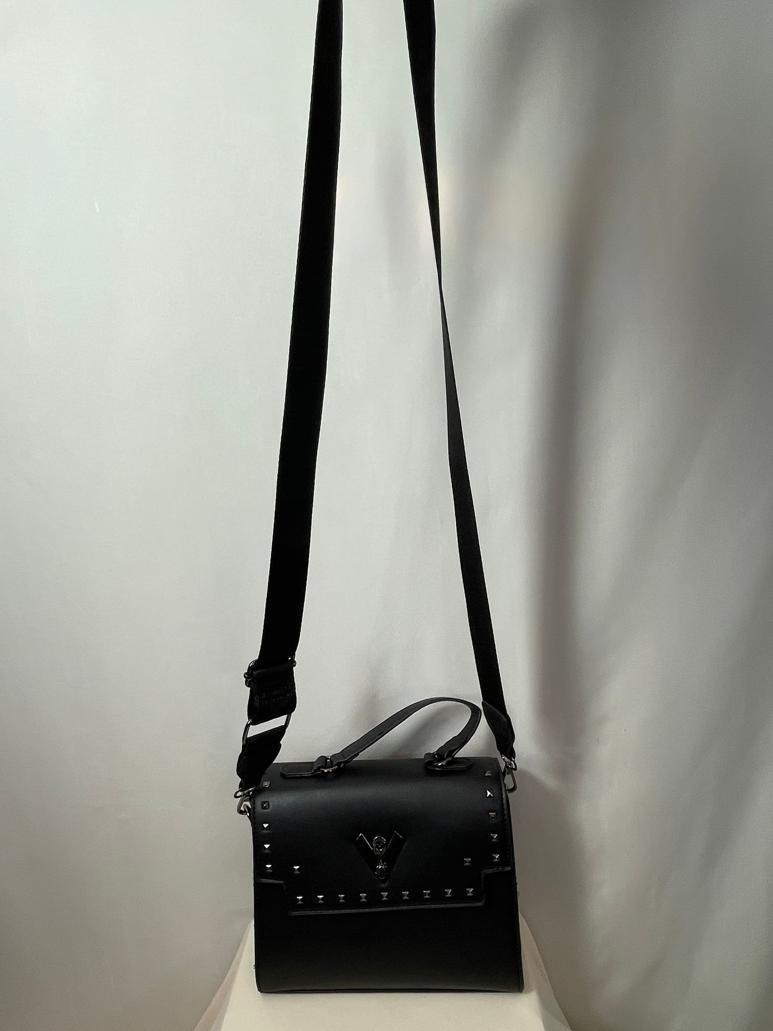 Valentino Orlandi Black Studded Crossbody Handbag Bag + Coin Pouch - Thumbnail 8
