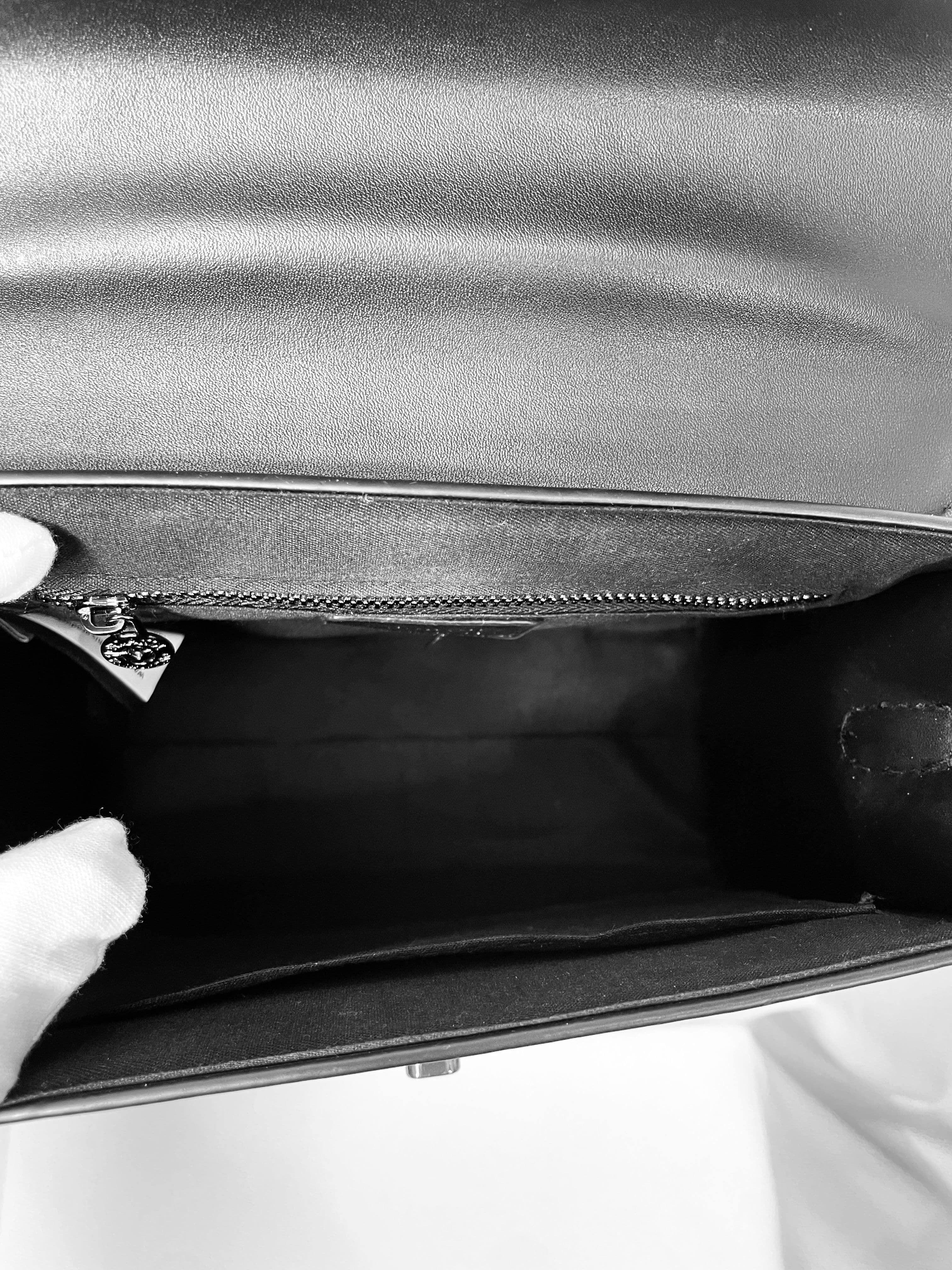 Valentino Orlandi Black Studded Crossbody Handbag Bag + Coin Pouch - Thumbnail 3