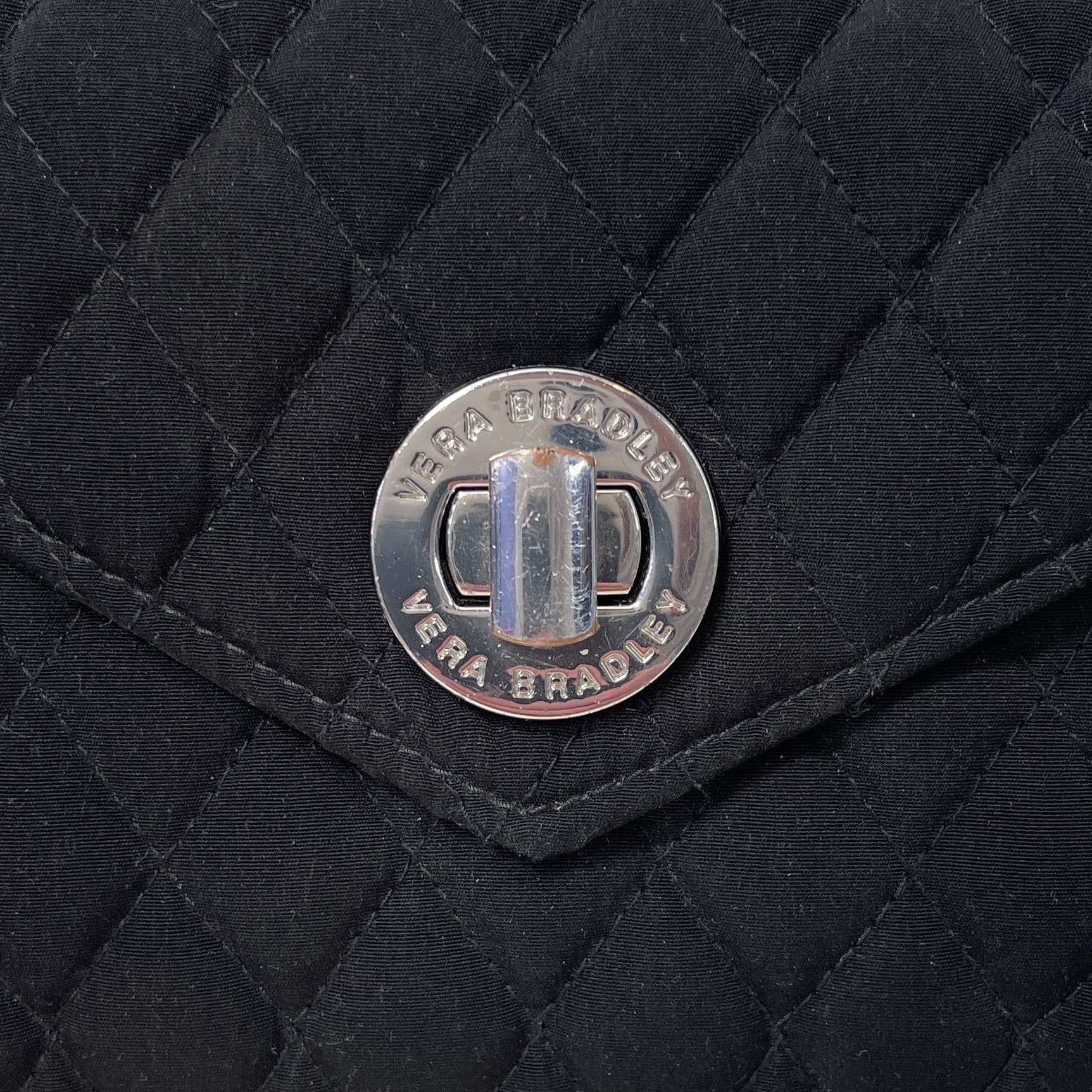 Choice: Vera Bradley Quilted Turnlock Wallet Wristlet — Black or Navy (Your Choice) - Thumbnail 3