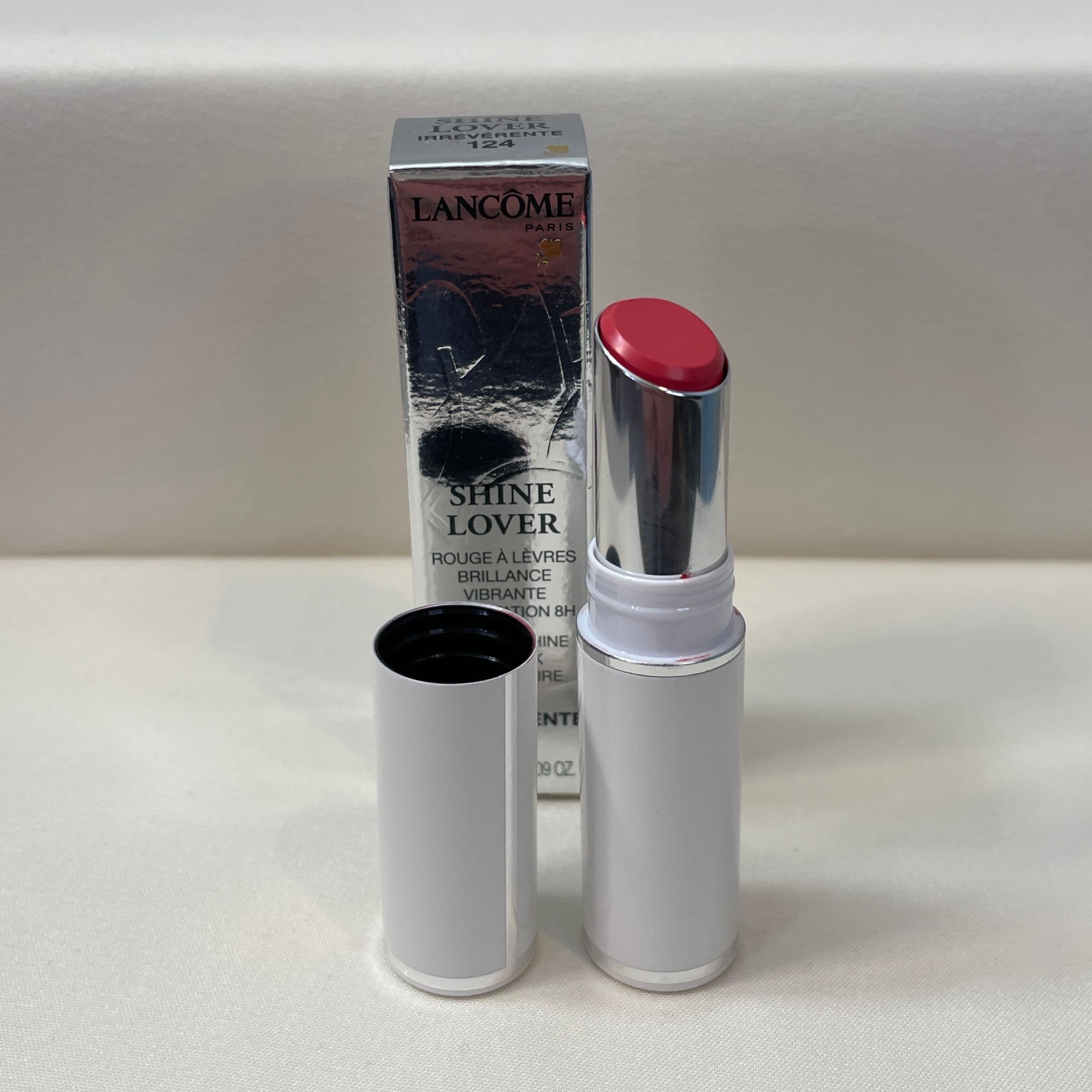 Lancôme Shine Lover Lipstick — Irrévérente 124 (Bright Coral) - Thumbnail 2