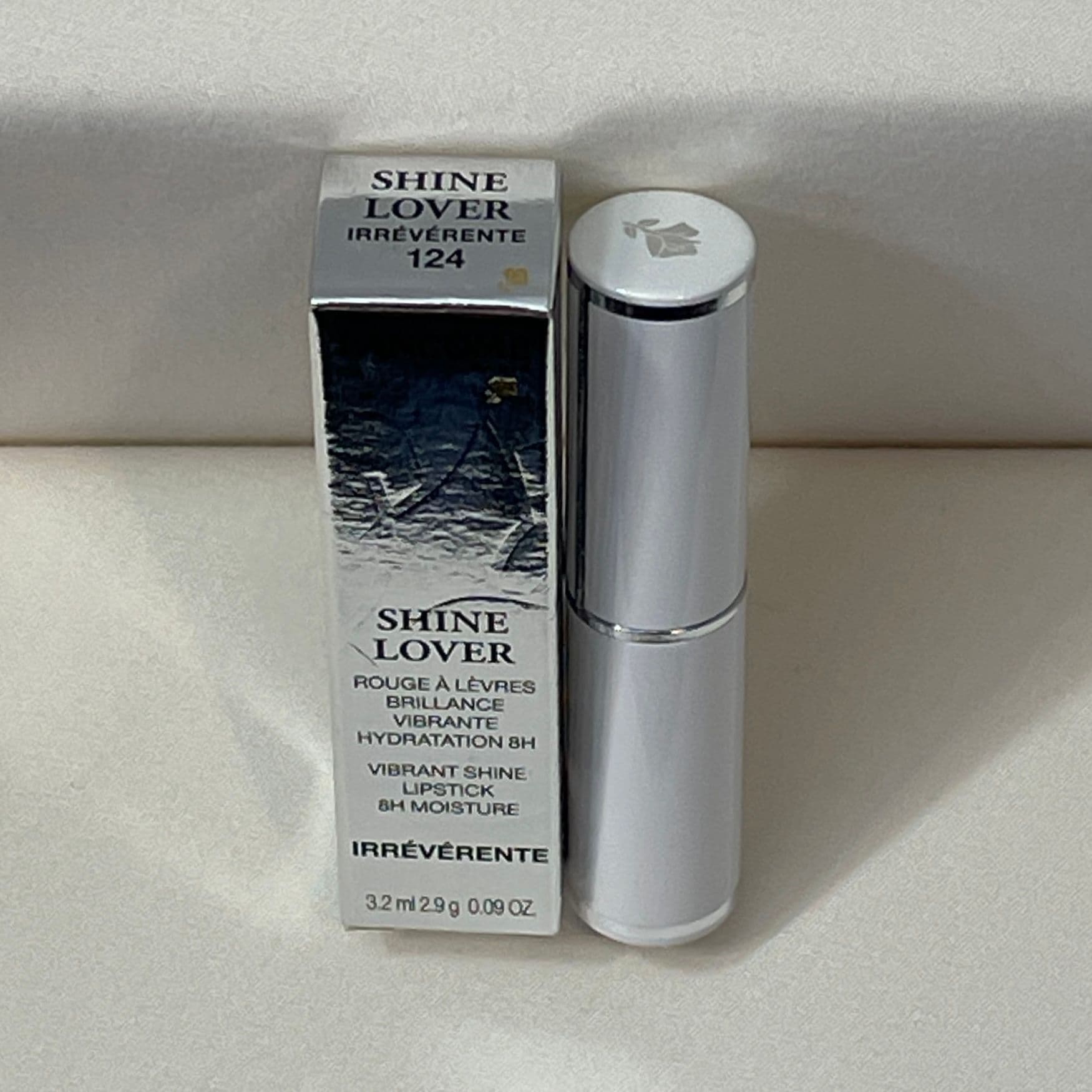 Lancôme Shine Lover Lipstick — Irrévérente 124 (Bright Coral)