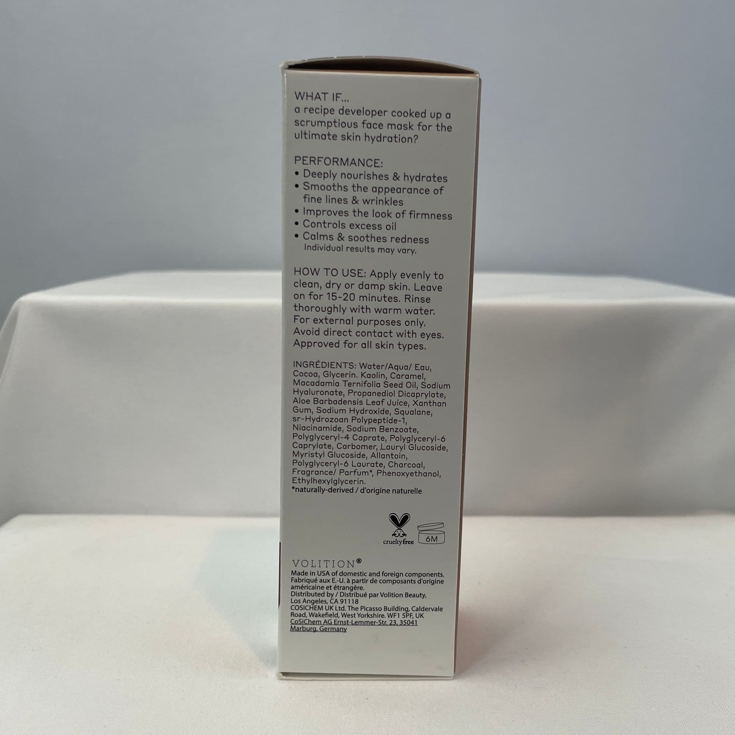 Volition Chocolate Macadamia Hydrating Mask With Hyaluronic Acid + Vegan Collagen - Thumbnail 2