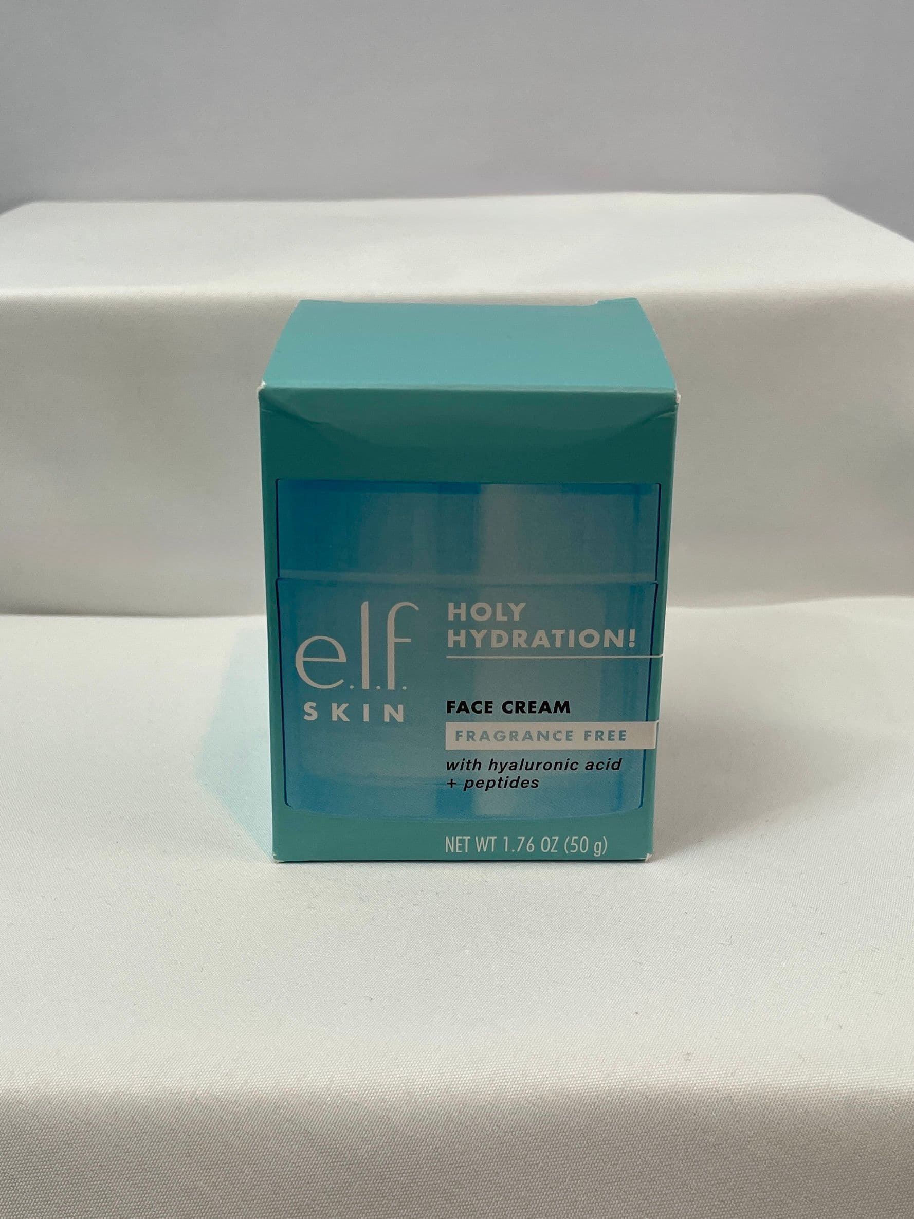 e.l.f. Skin Holy Hydration! Face Cream (Fragrance Free) with Hyaluronic Acid and Peptides