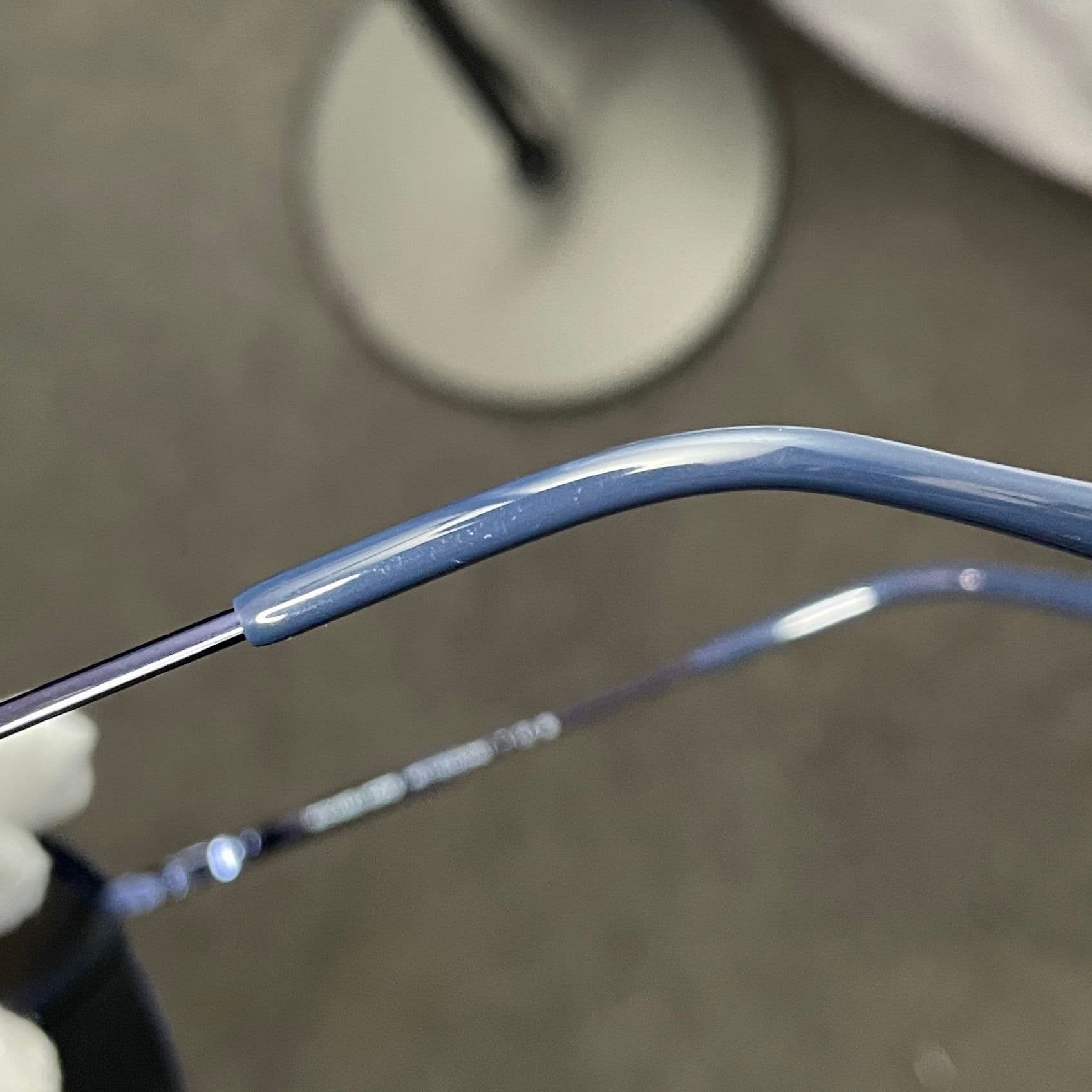 Michael Kors Metallic Blue Aviator Sunglasses with Yellow Mirror Lenses and Etched Rim Detailing - Thumbnail 8