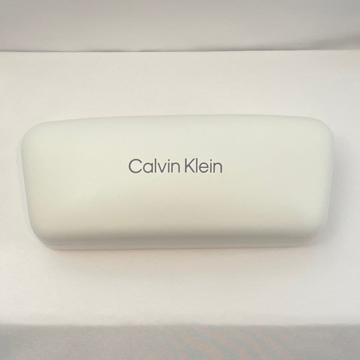Calvin Klein Blue Rectangular Sunglasses with Blue Lenses and Keyhole Bridge - Thumbnail 7