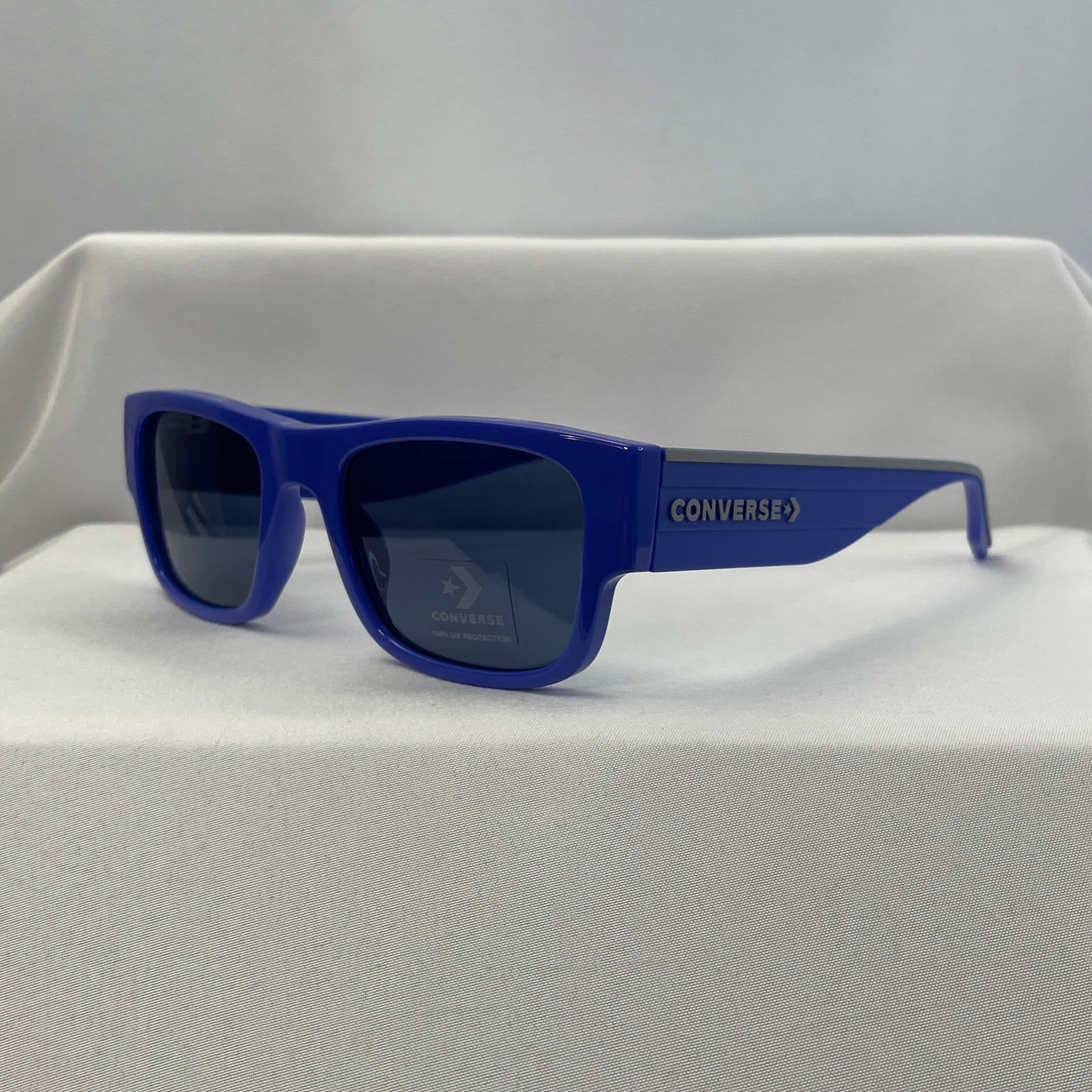 Converse Blue Square “Flame” Sunglasses with Gray Lenses and Matte Finish - Thumbnail 2