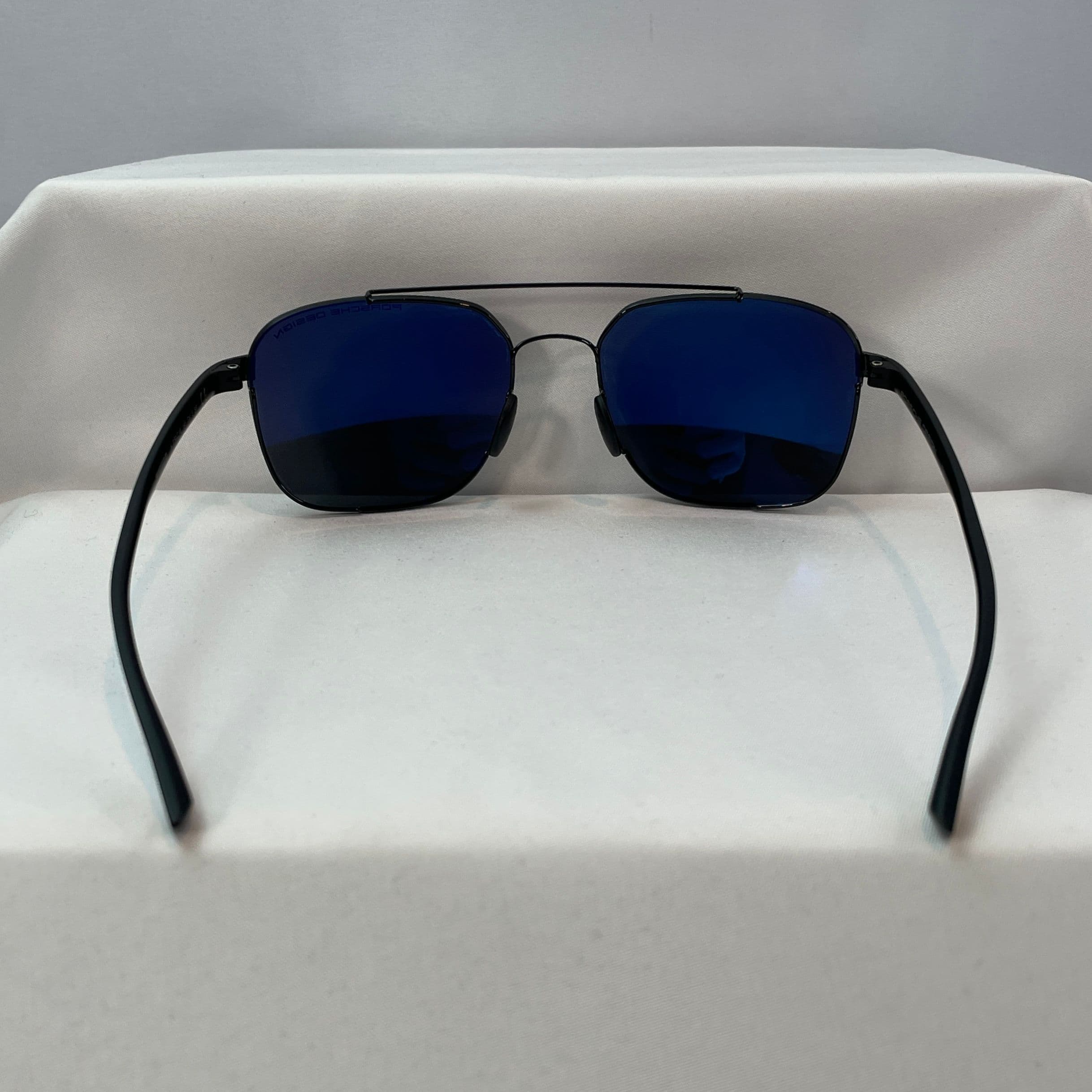 Porsche Design Black Square Performance Sunglasses with Dark Gray Polarized Lenses - Thumbnail 7