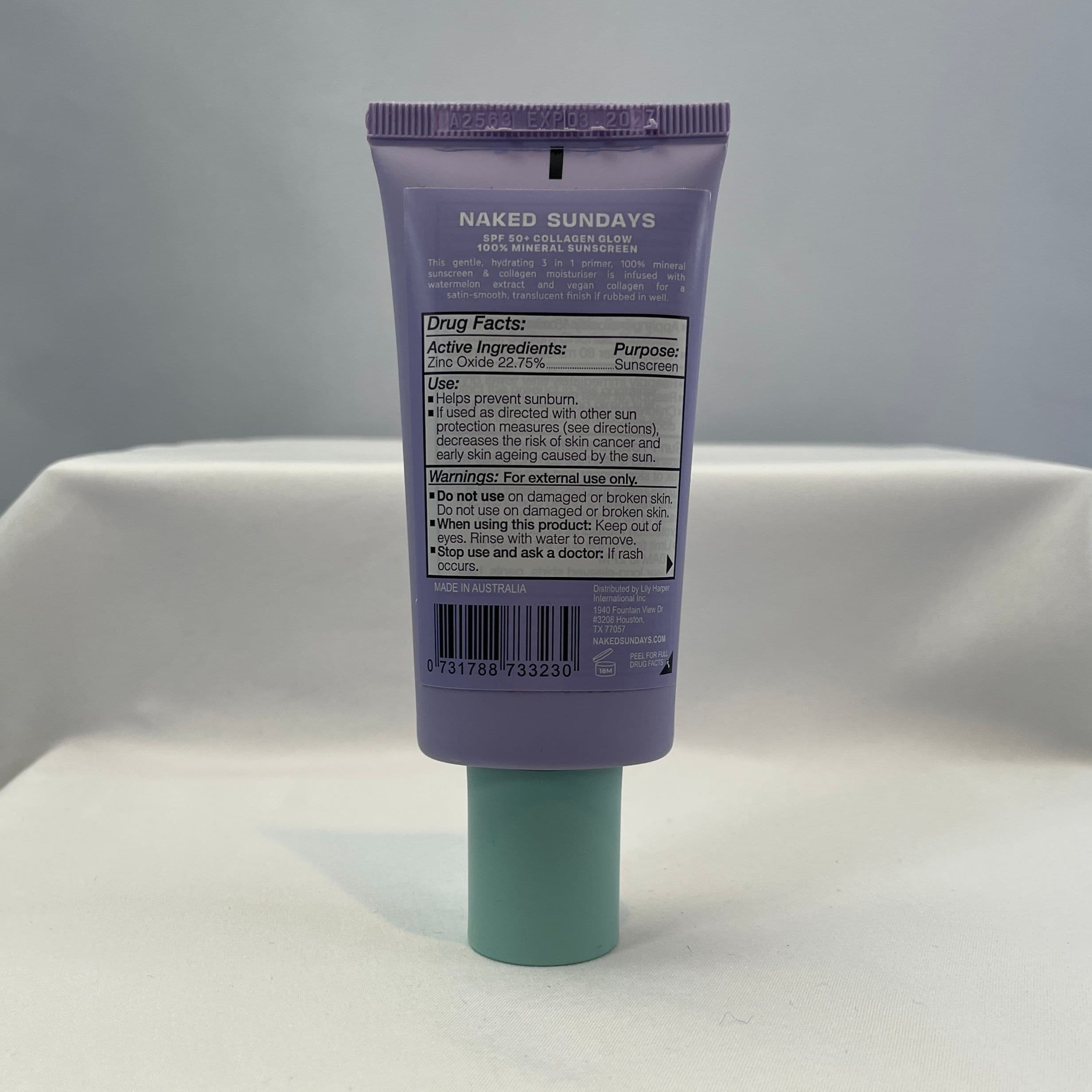 Naked Sundays Collagen Glow SPF 50+ Mineral Sunscreen With Plant-Based Collagen + Antioxidants - Thumbnail 2