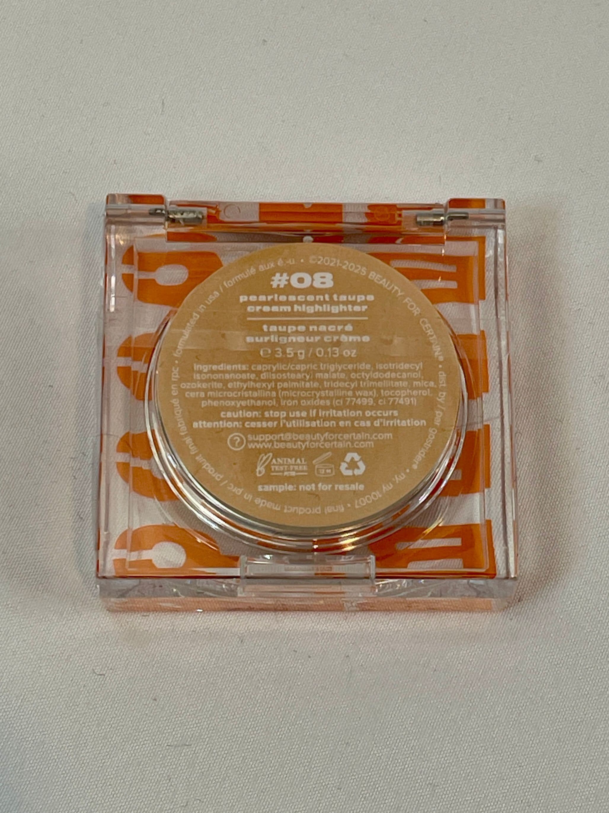 Beauty for Certain Cream Highlighter — #08 Pearlescent Taupe - Thumbnail 2