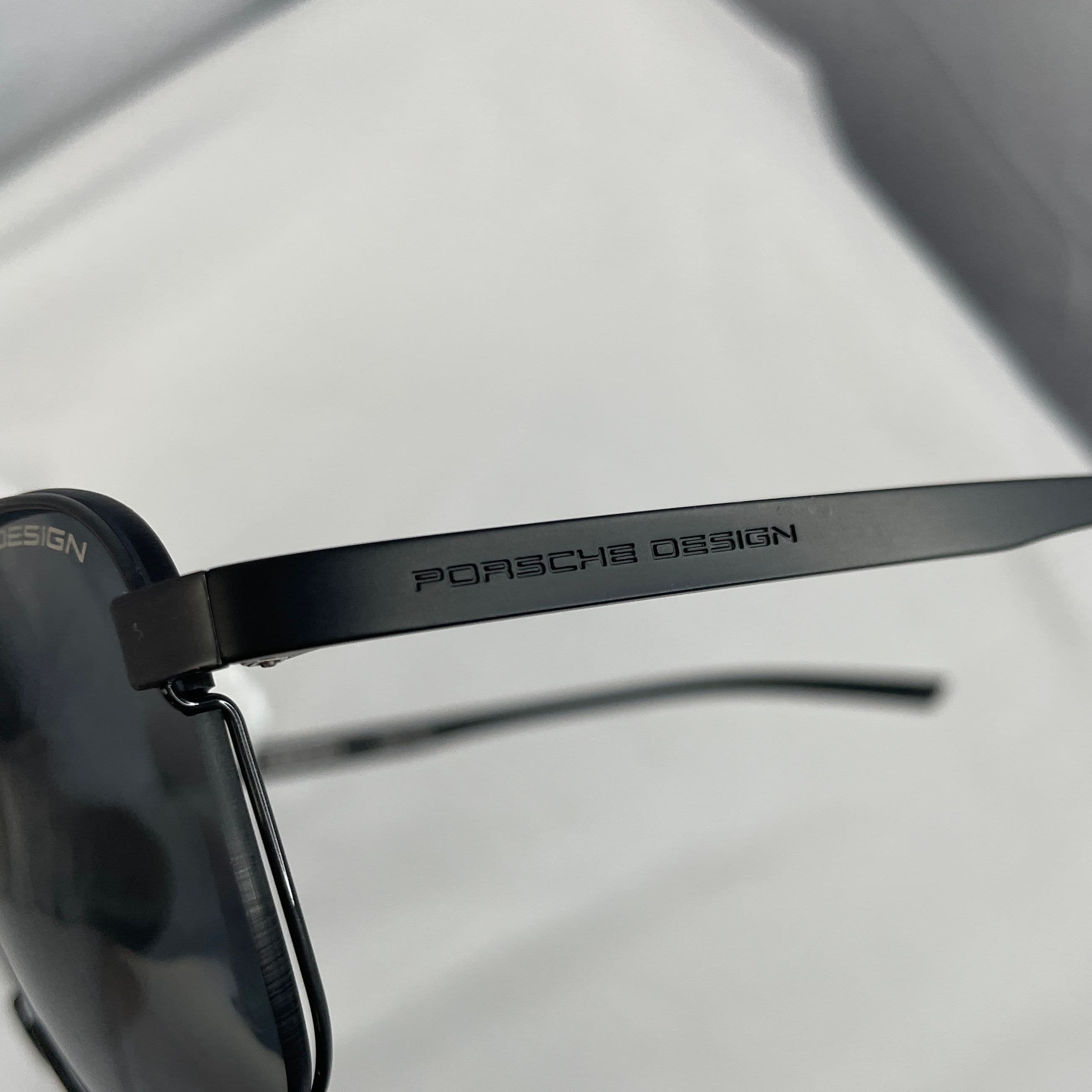 Porsche Design Black Square Performance Sunglasses with Dark Gray Polarized Lenses - Thumbnail 3