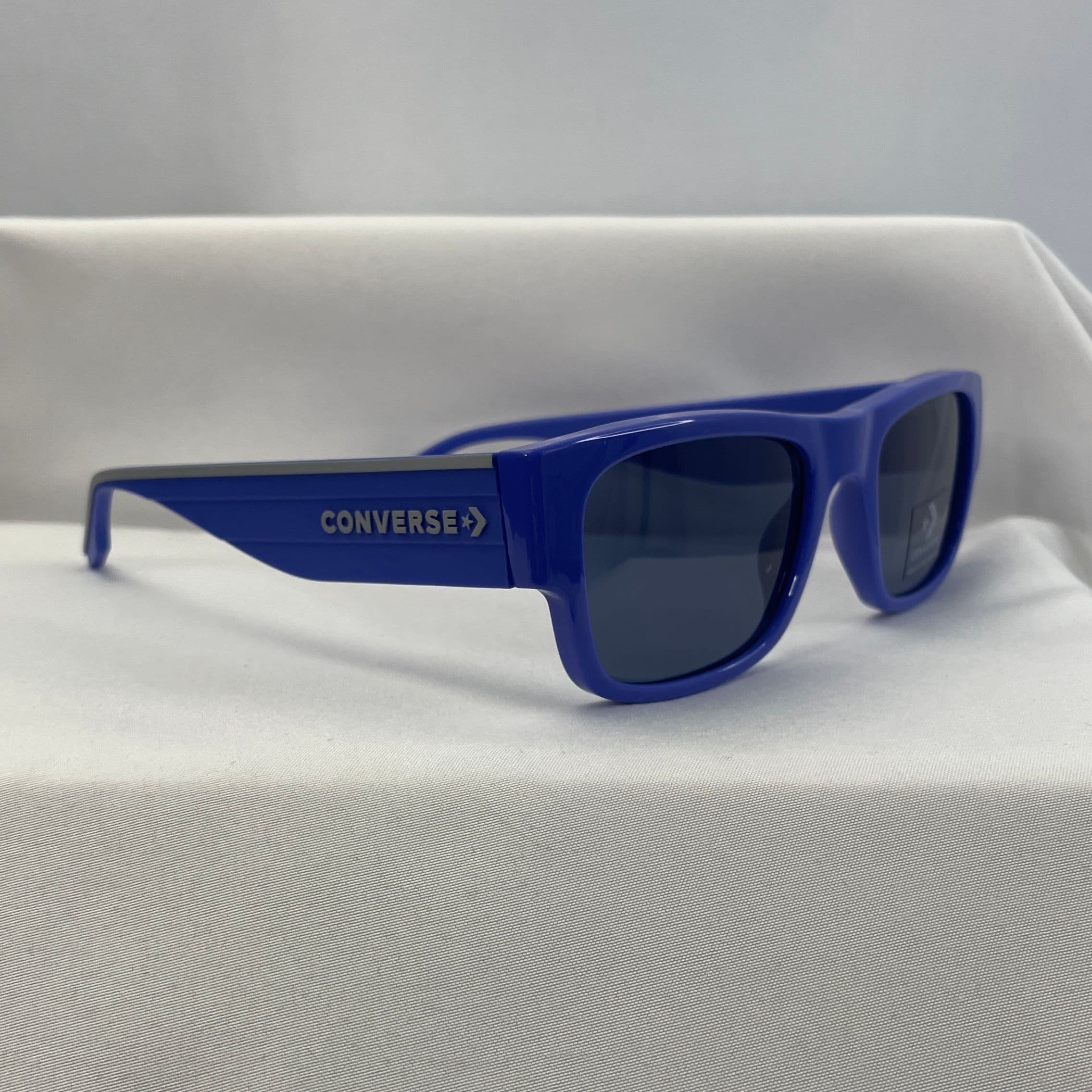 Converse Blue Square “Flame” Sunglasses with Gray Lenses and Matte Finish - Thumbnail 4