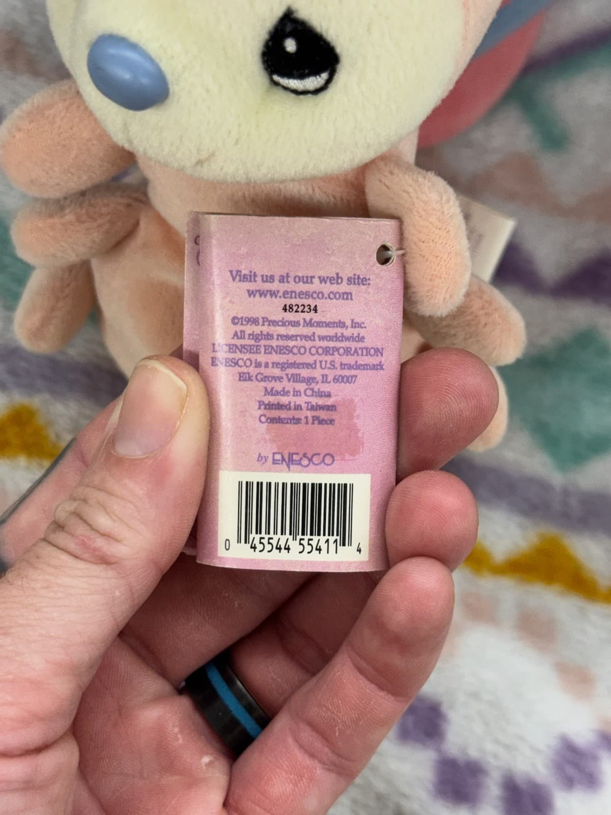 PRECIOUS MOMENTS Tender Tails ENESCO Stuffed Animal BUTTERFLY 1998 Plush Toy - Thumbnail 6