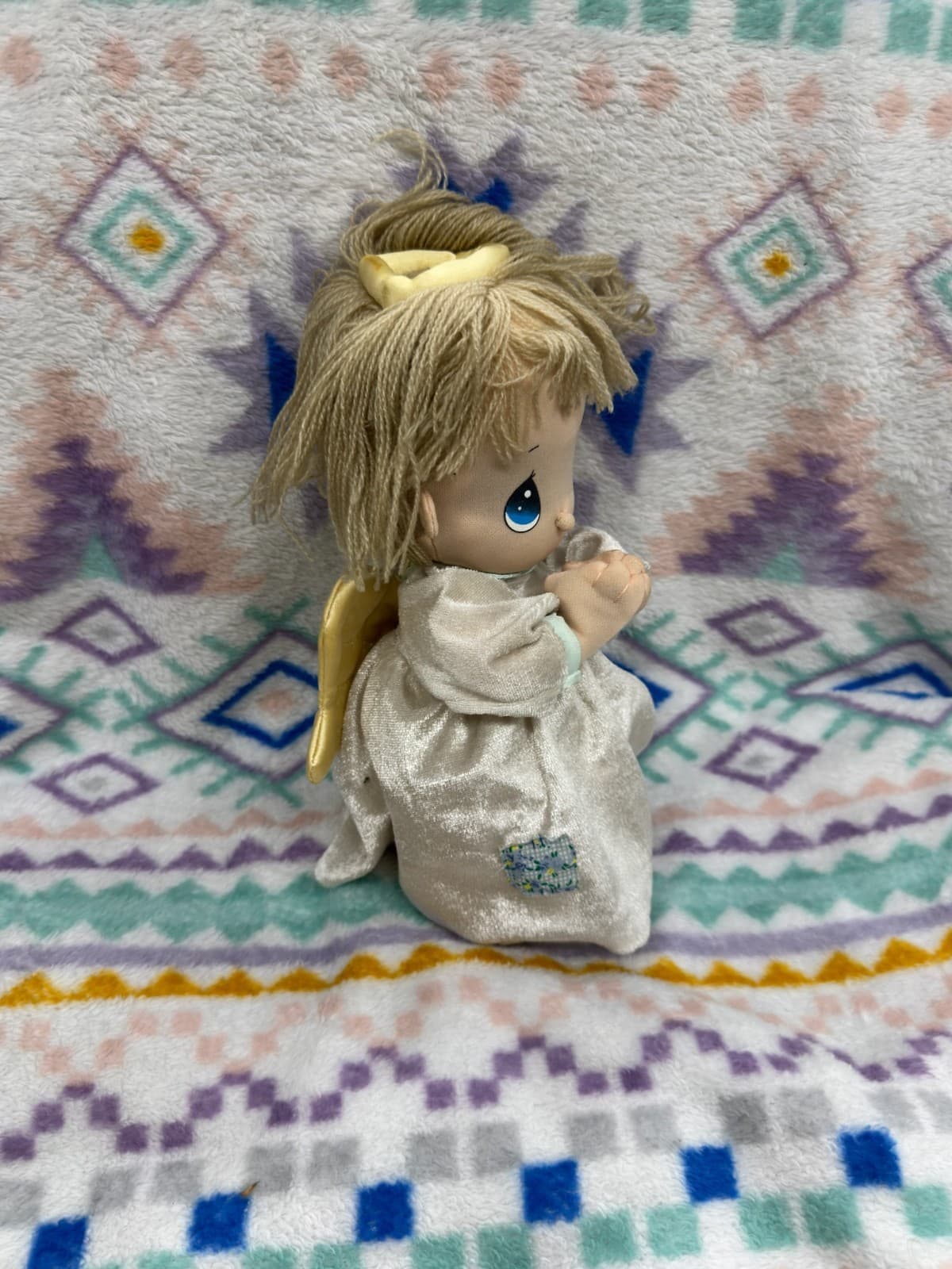 Vintage Pair of Precious Moments Praying Angels - Thumbnail 8