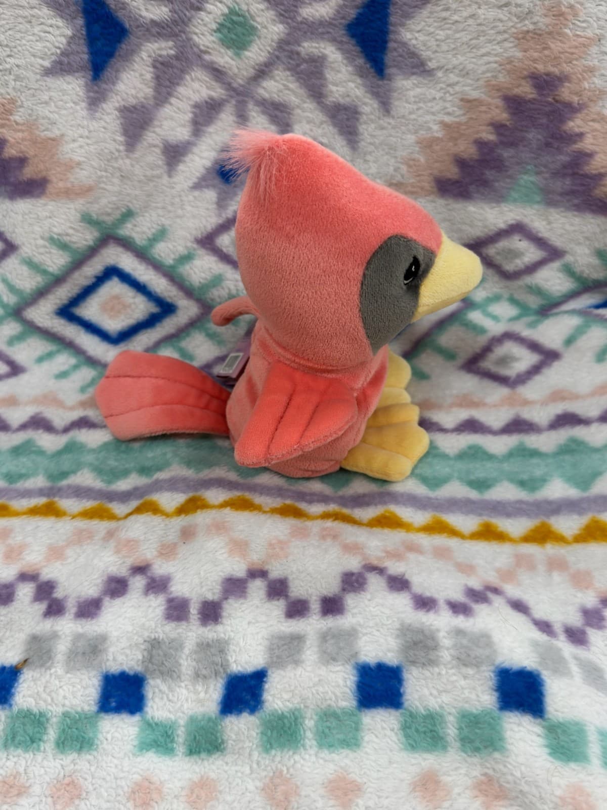 Precious Moments Tender Tails Pink Cardinal 7" Bird Plush 98’ NWT - Thumbnail 2