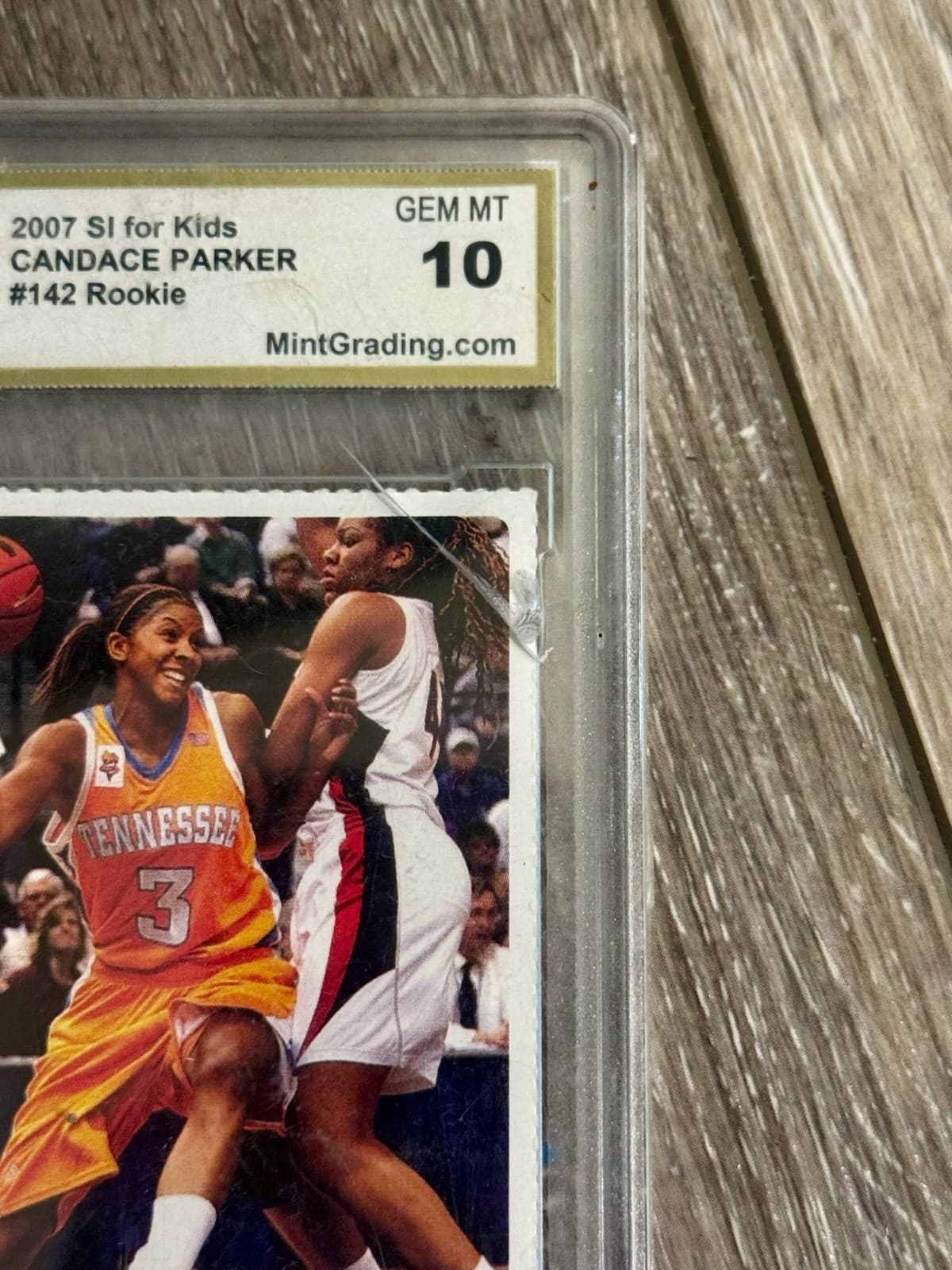 2007 SPORTS ILLUSTRATED FOR KIDS RC ROOKIE CANDACE PARKER PSA 10 POP 4 WNBA - Thumbnail 2