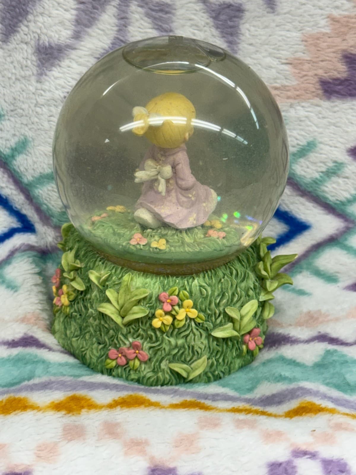 Enesco Precious Moments Musical Snow Globe FRIENDSHIP IS A SUNNY DAY. Works! - Thumbnail 4