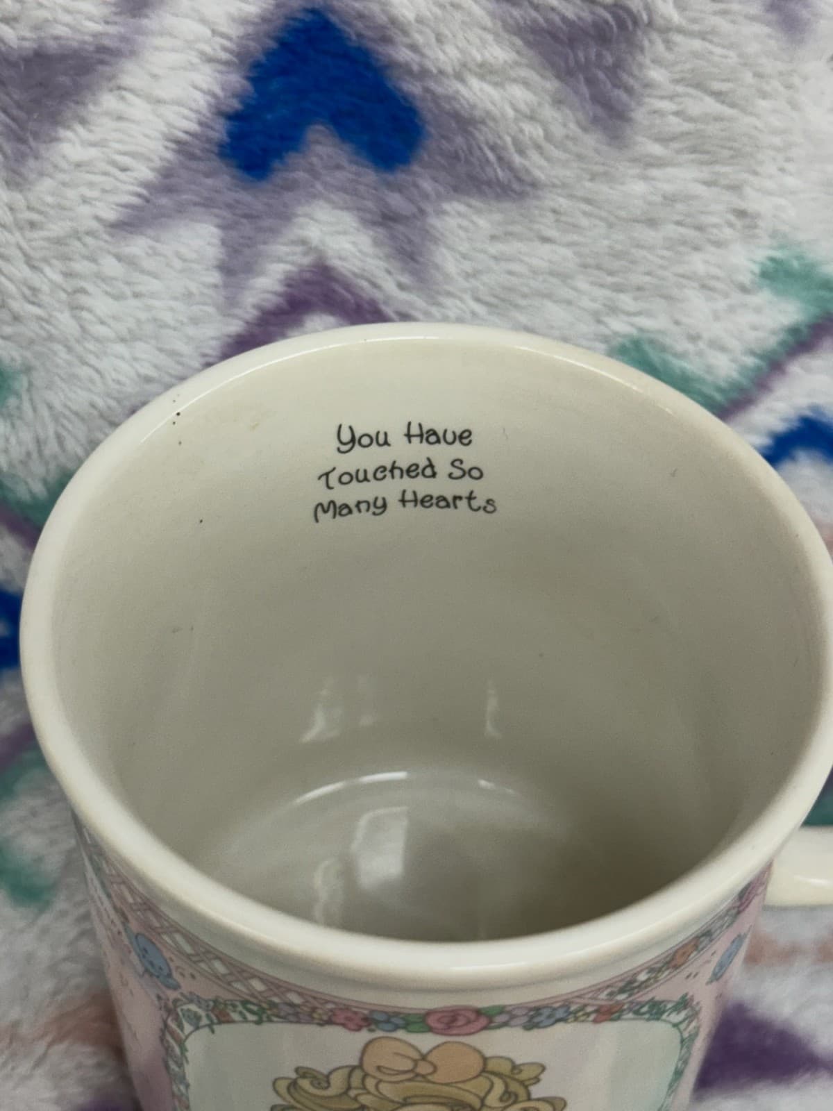Precious Moments Coffee Tea Cup Mug You Have Touched So Many Hearts Enesco 1996 - Thumbnail 5