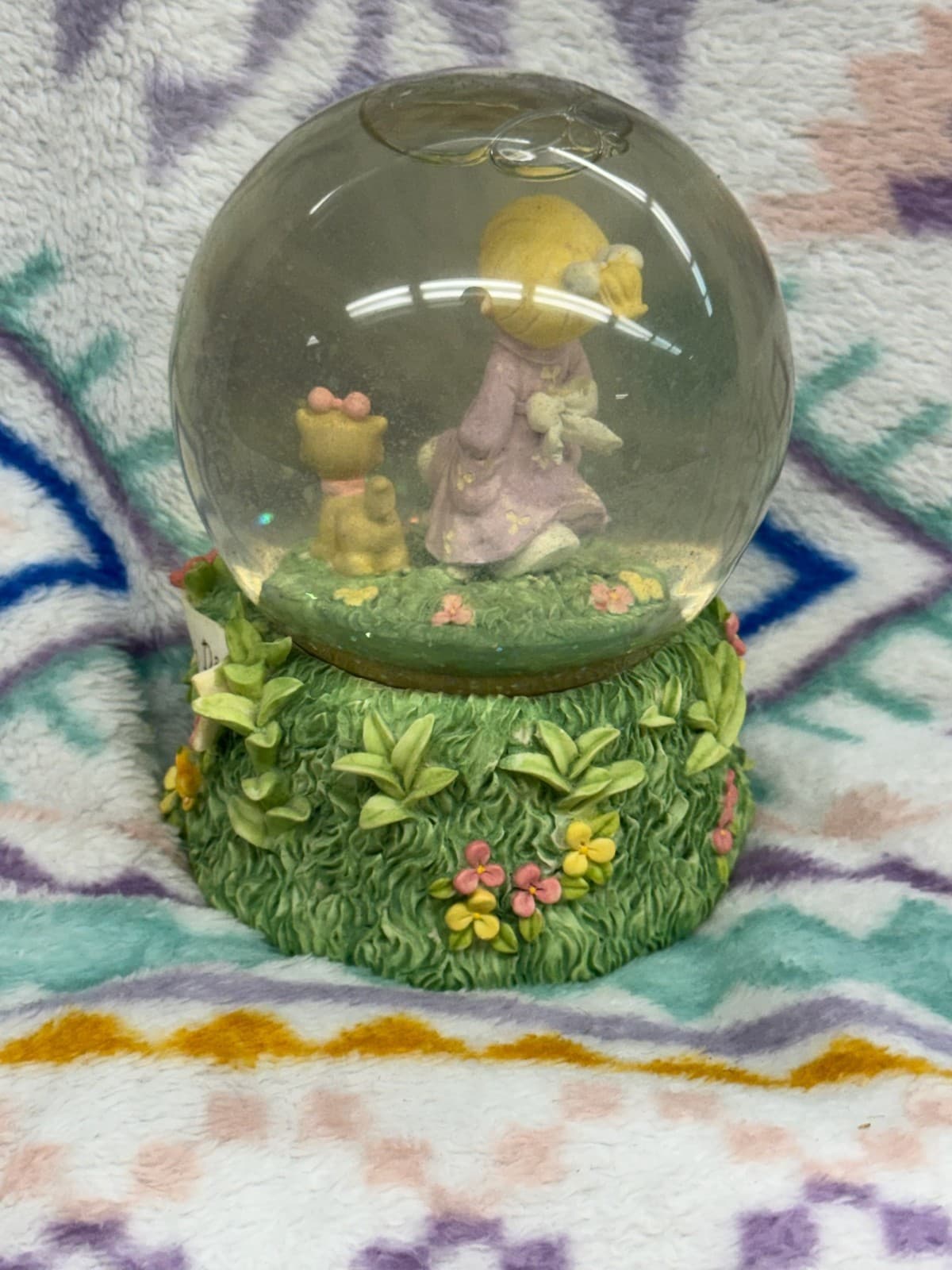 Enesco Precious Moments Musical Snow Globe FRIENDSHIP IS A SUNNY DAY. Works! - Thumbnail 5